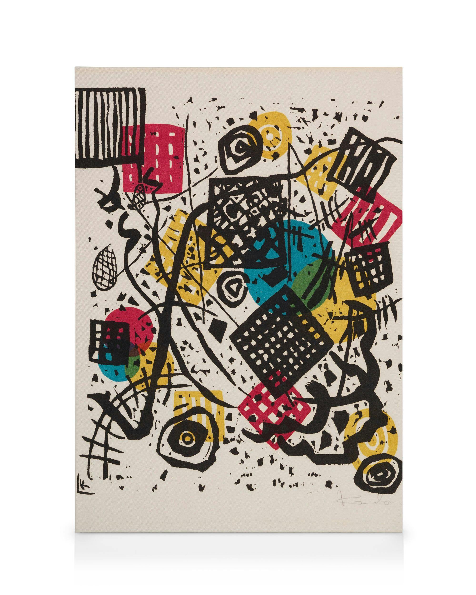 Wassily Kandinsky - Small Worlds VII Canvas print (70x100 cm - Black Frame) - Poster Store High Quality Picture Frames
