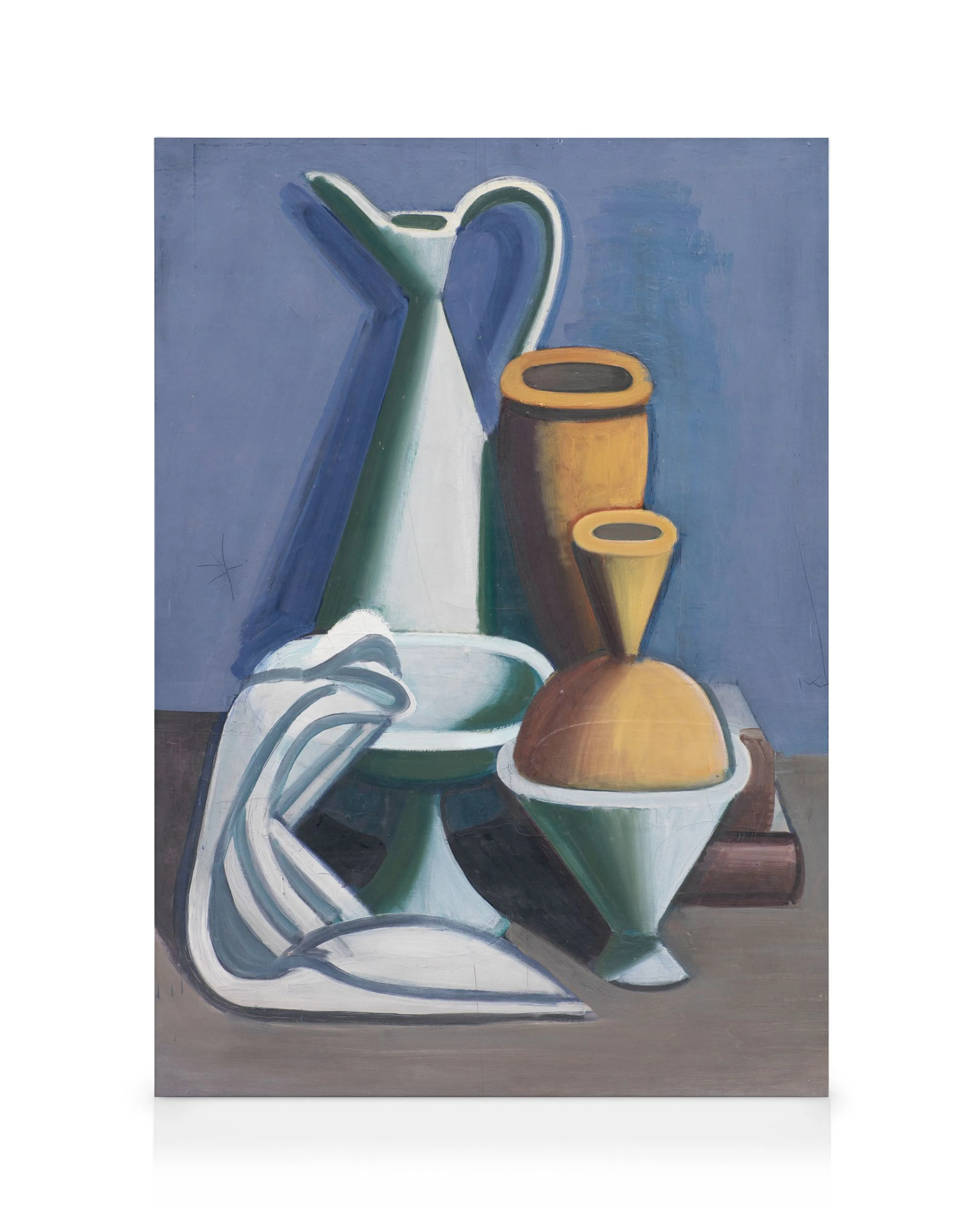 Vilhelm Lundstrøm - Arrangement avec arrosoir, serviette et bocaux Toile 0