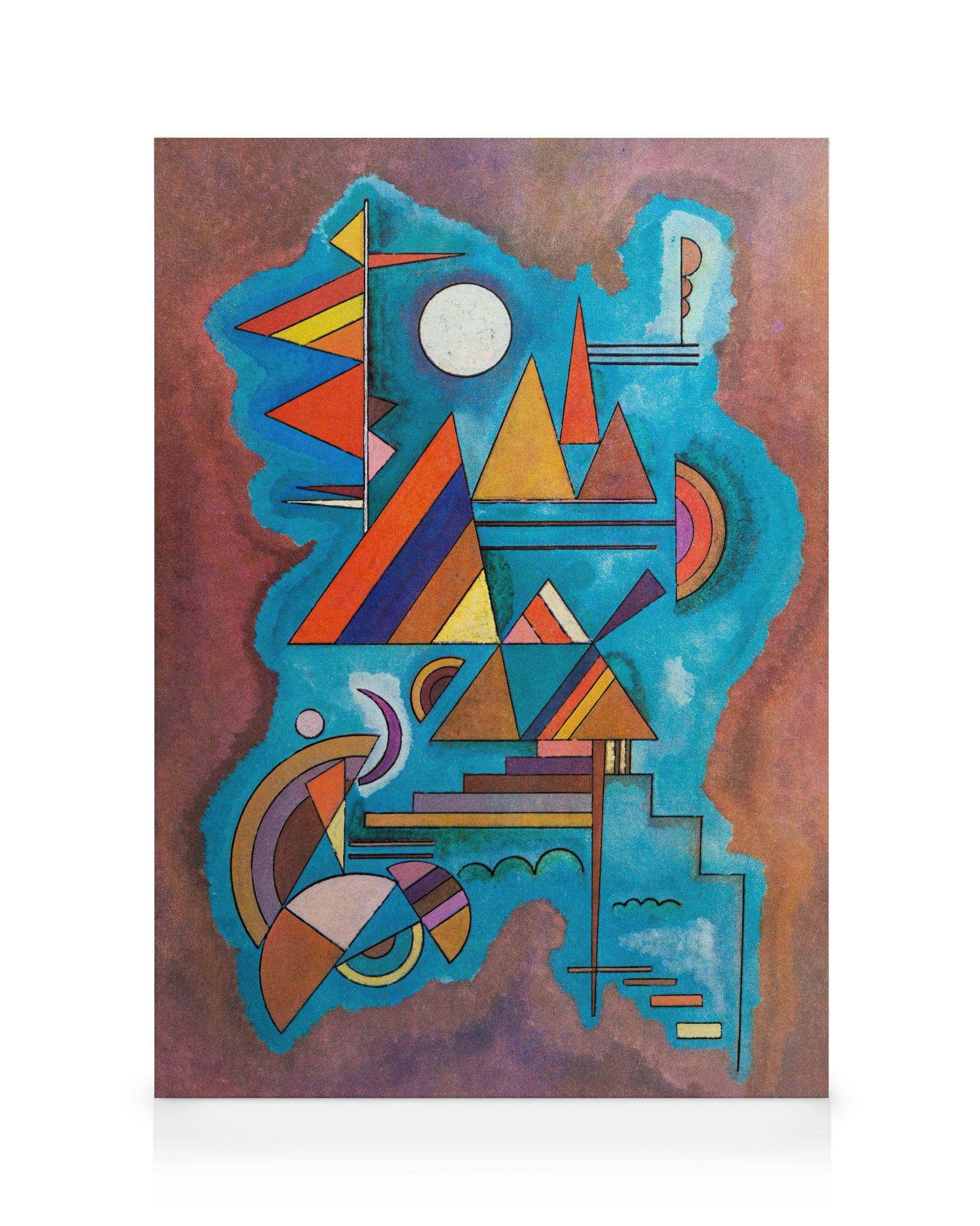 Wassily Kandinsky - Forme Geometriche Astratte Stampa su tela (70x100 cm - Cornice in nero) - Poster Store