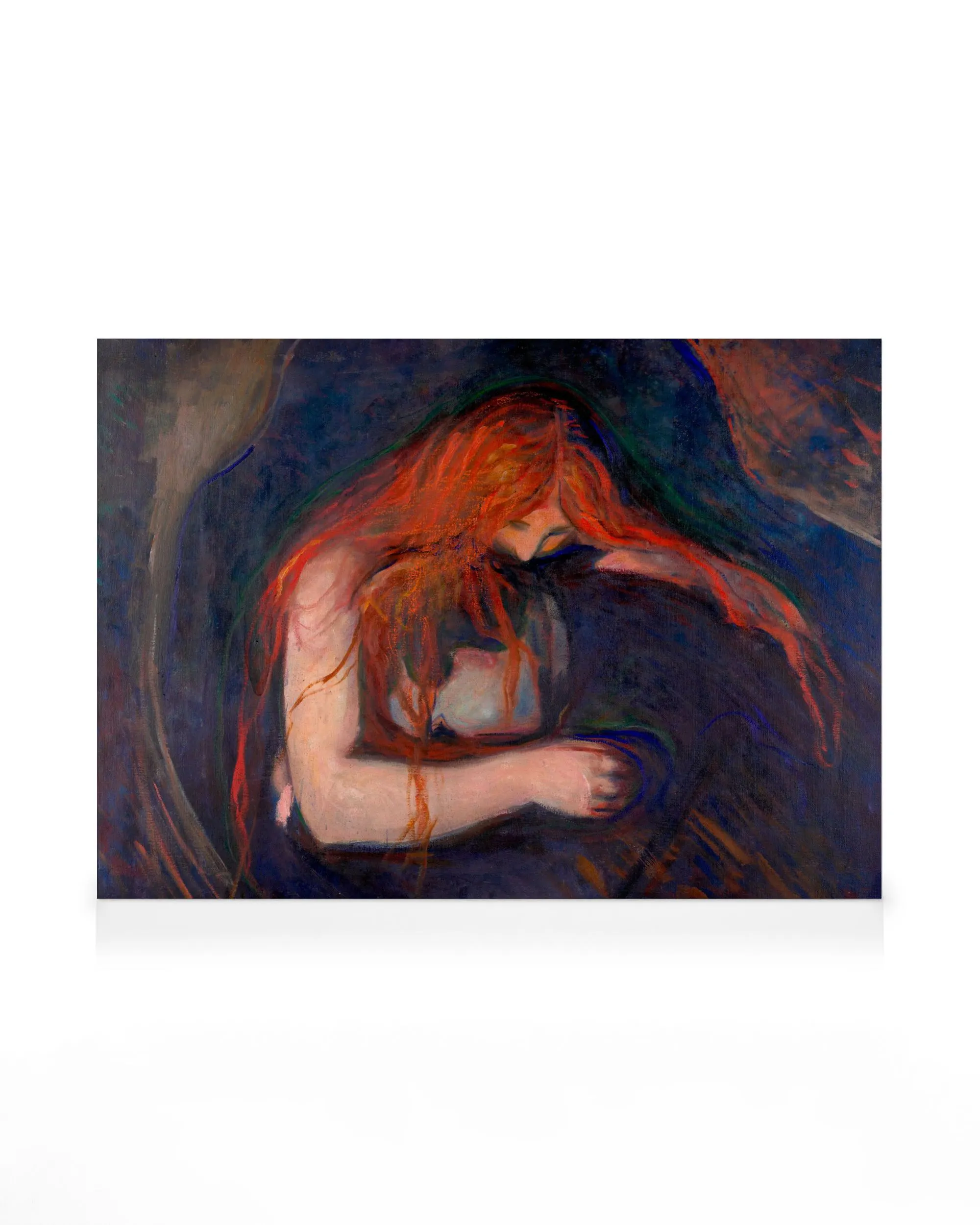 Edvard Munch - Love and Pain Vampire Canvas print 0