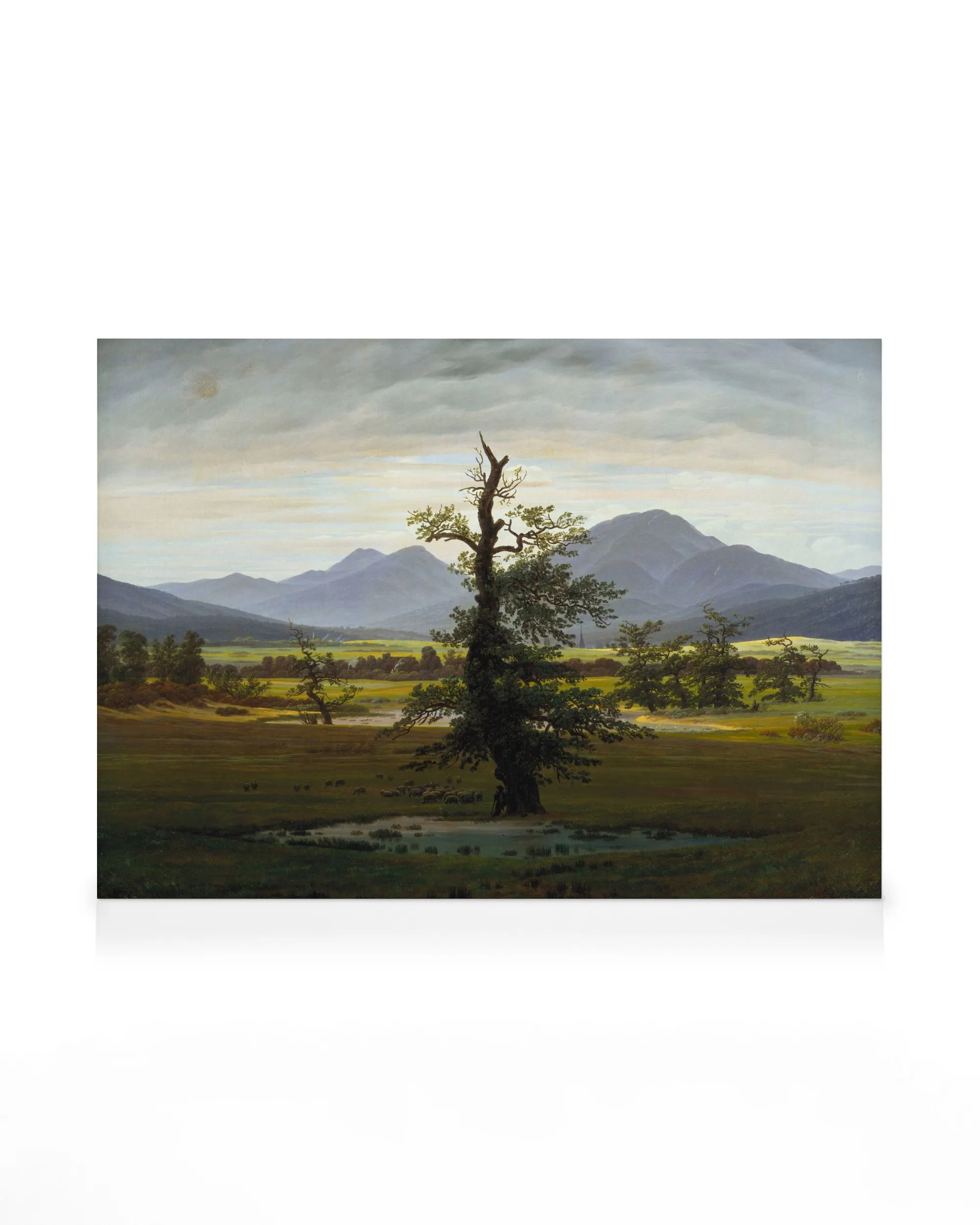 Caspar David Friedrich - Dorflandschaft im Morgenlicht Leinwandbild 0