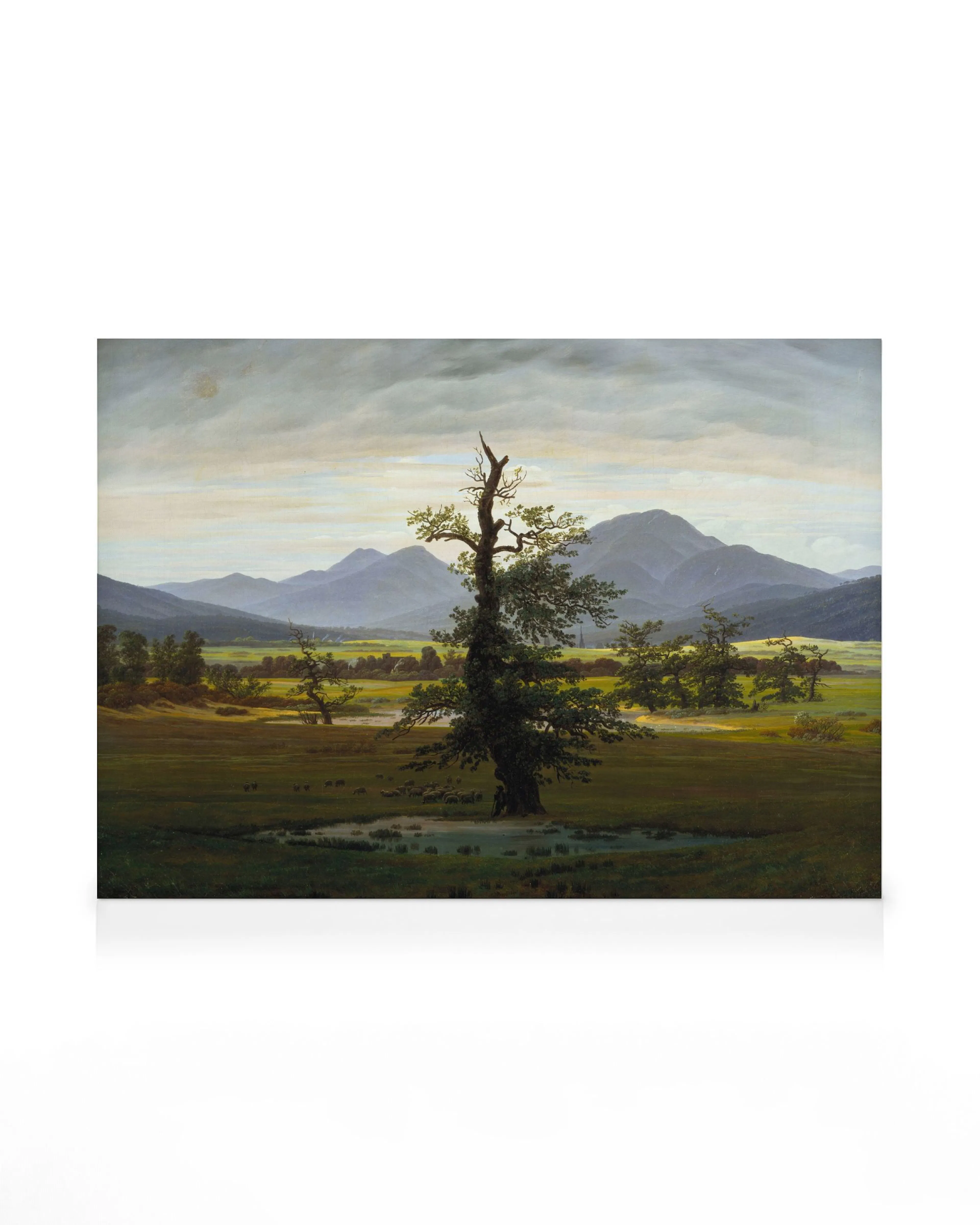 Caspar David Friedrich - Dorflandschaft im Morgenlicht Leinwandbild 0