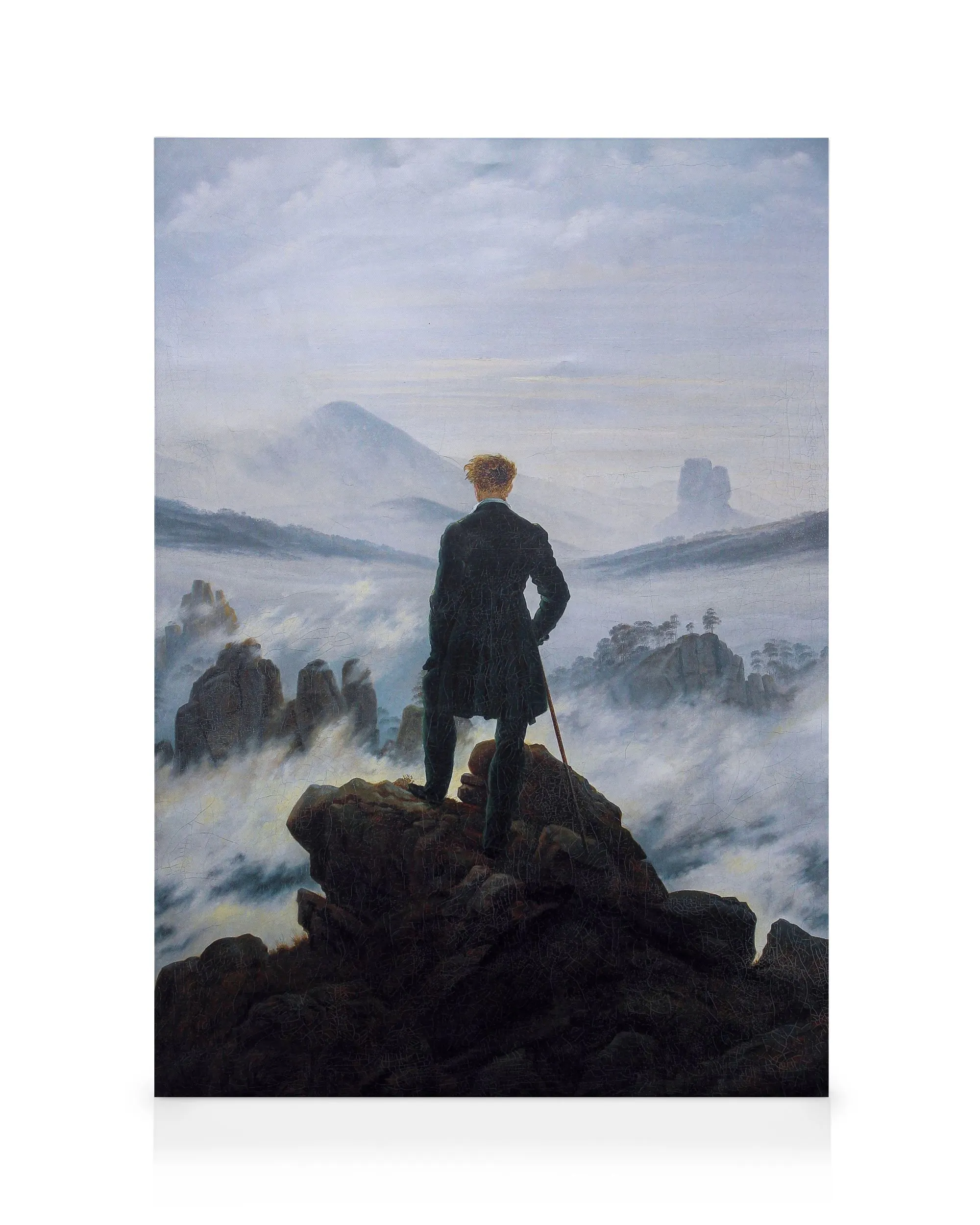 Caspar David Friedrich - Le voyageur contemplant une mer de nuages II Toile 0