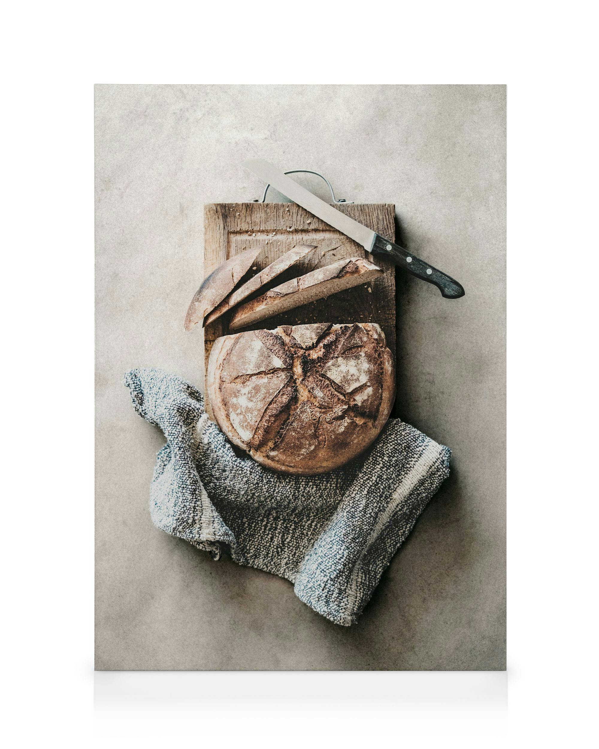 Canvas Prints - Sourdough Bread Canvas print (70x100 cm - Black Frame) - Poster Store