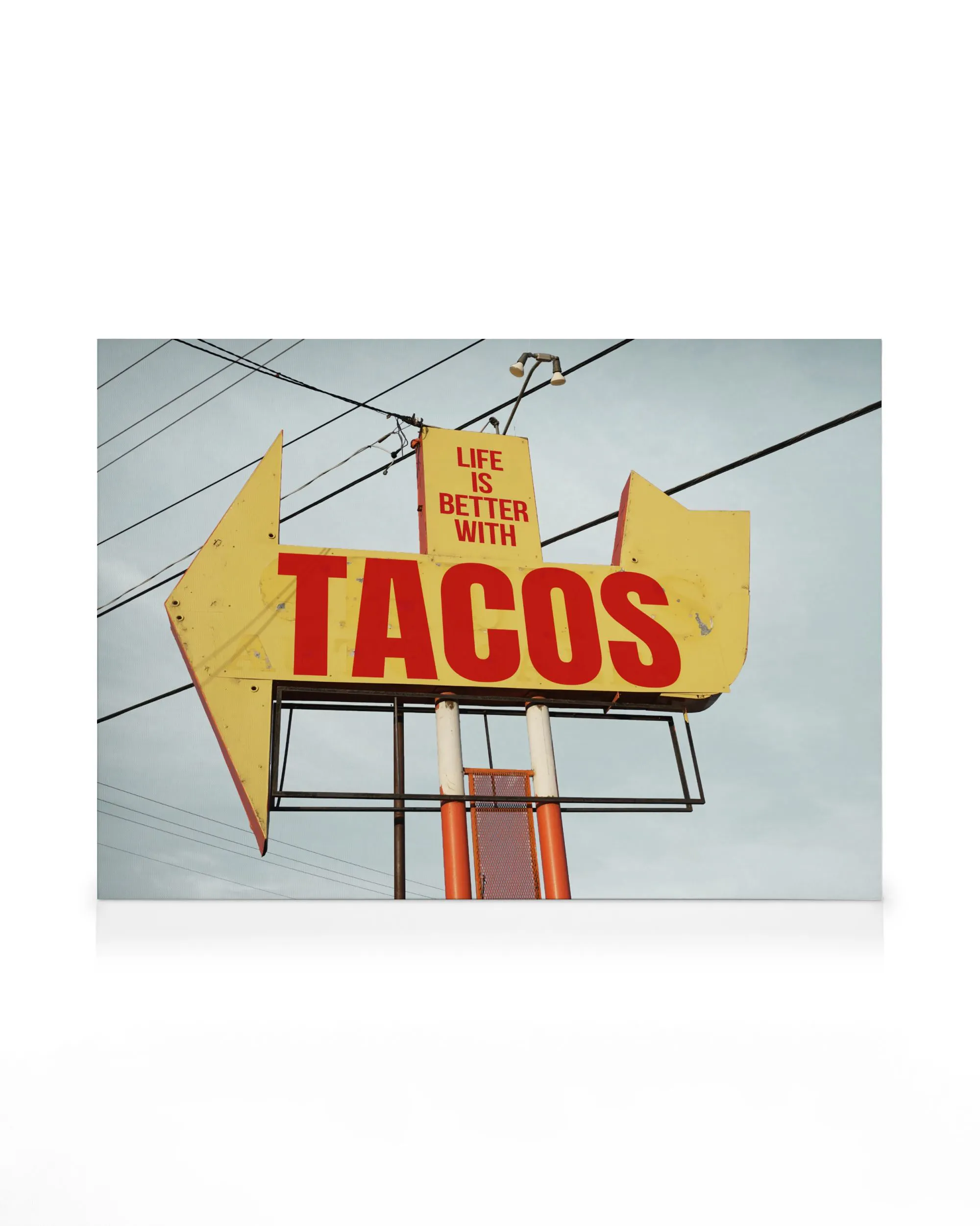 Tacos Schild Leinwandbild 0