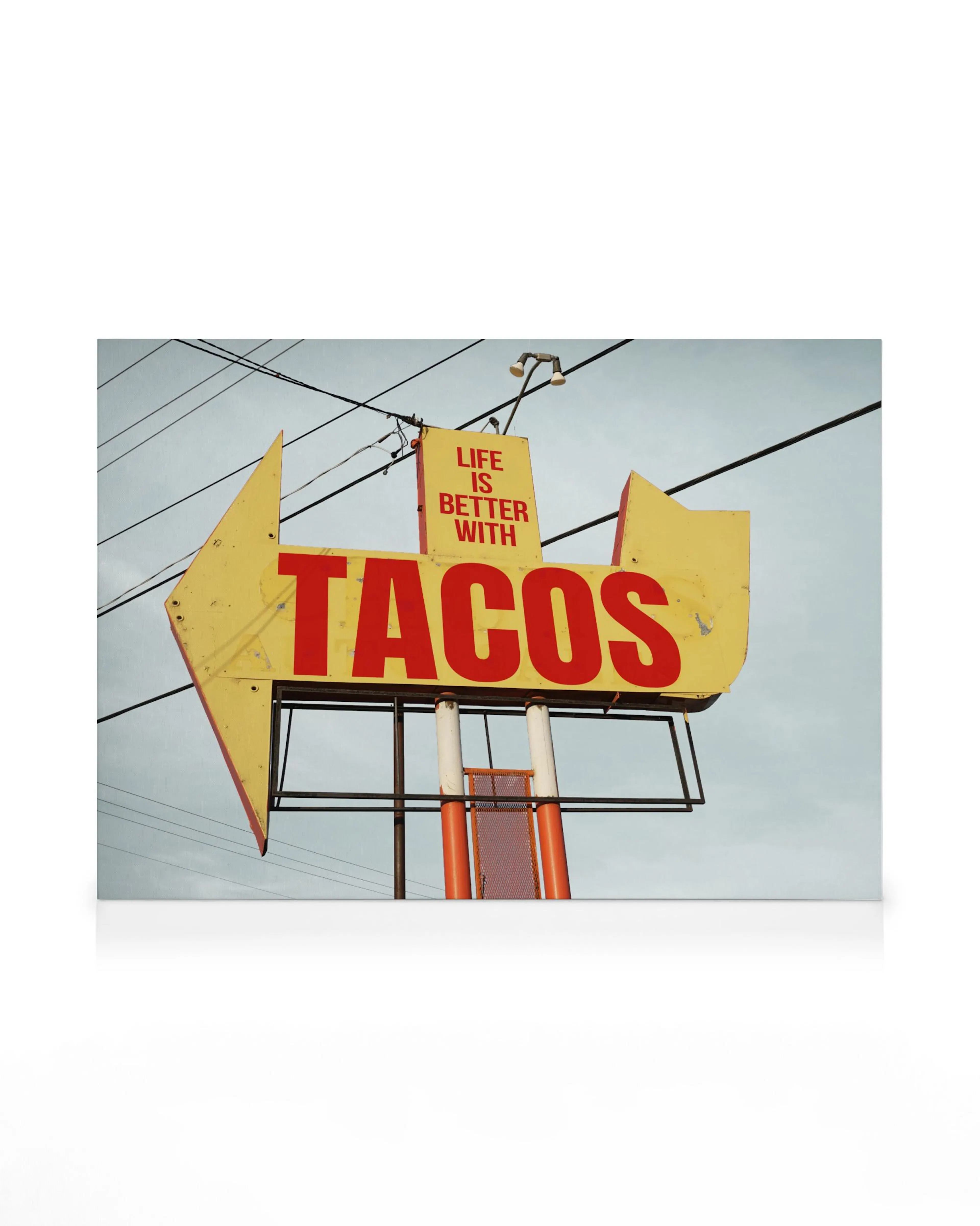 Tacos Schild Leinwandbild 0