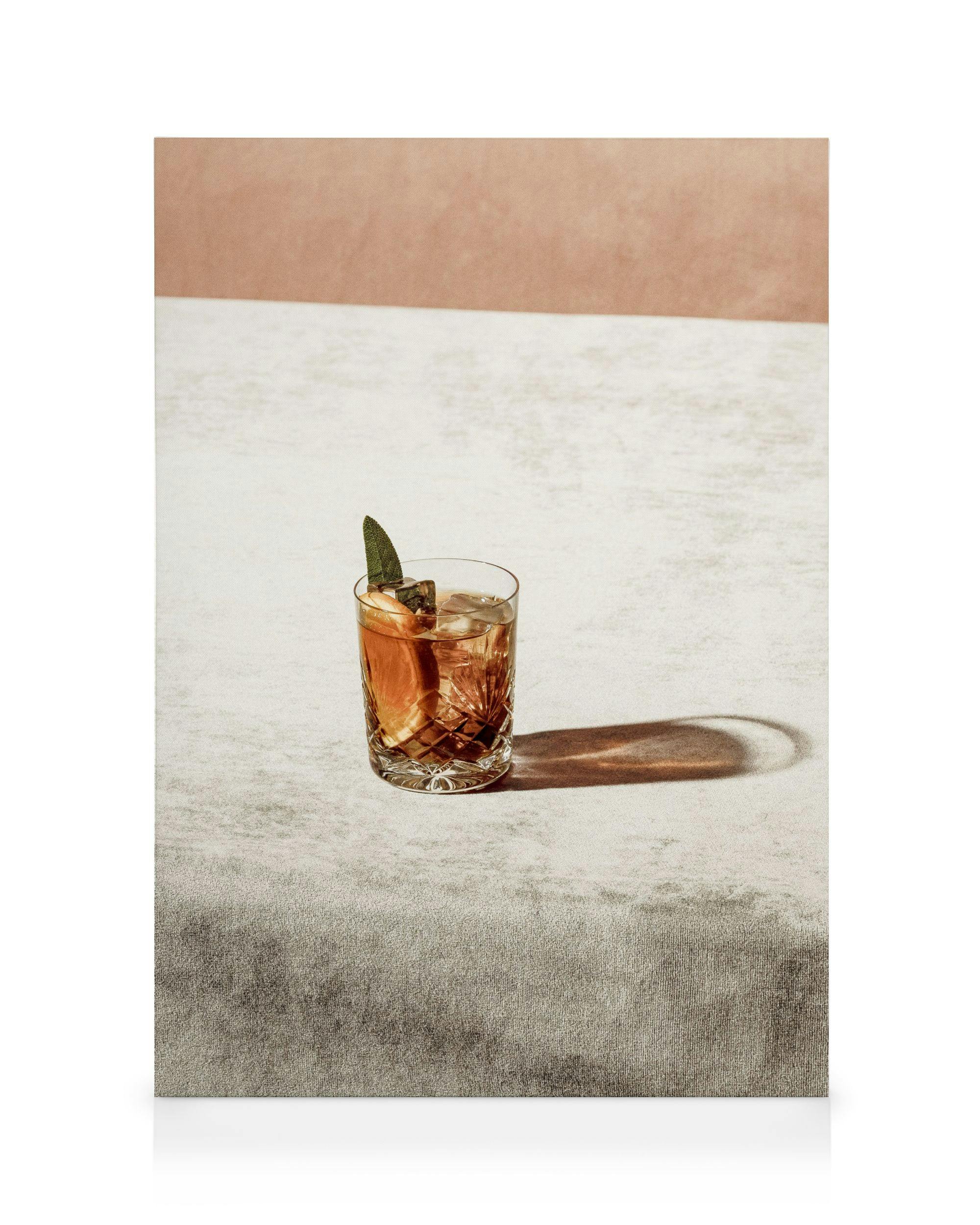 Canvas Prints - Negroni Glass Canvas print (70x100 cm - Black Frame) - Poster Store