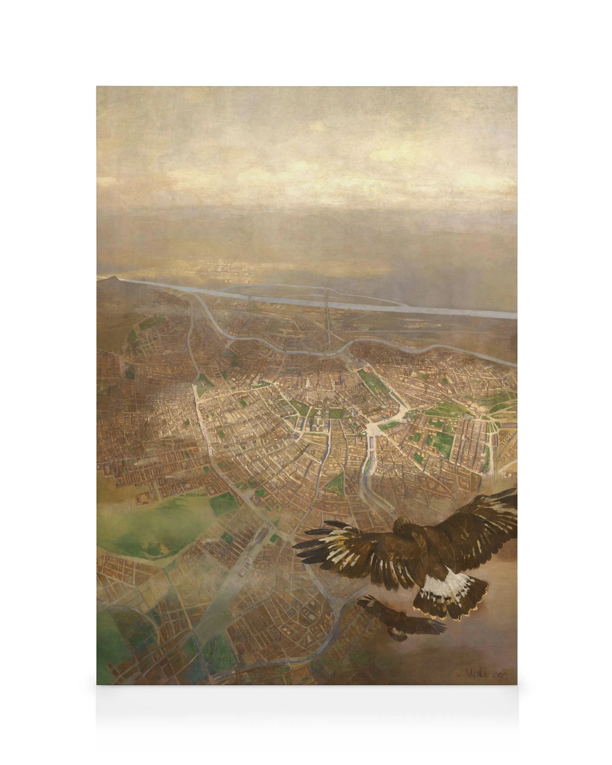 Carl Moll - Vue de Vienne Toile 0
