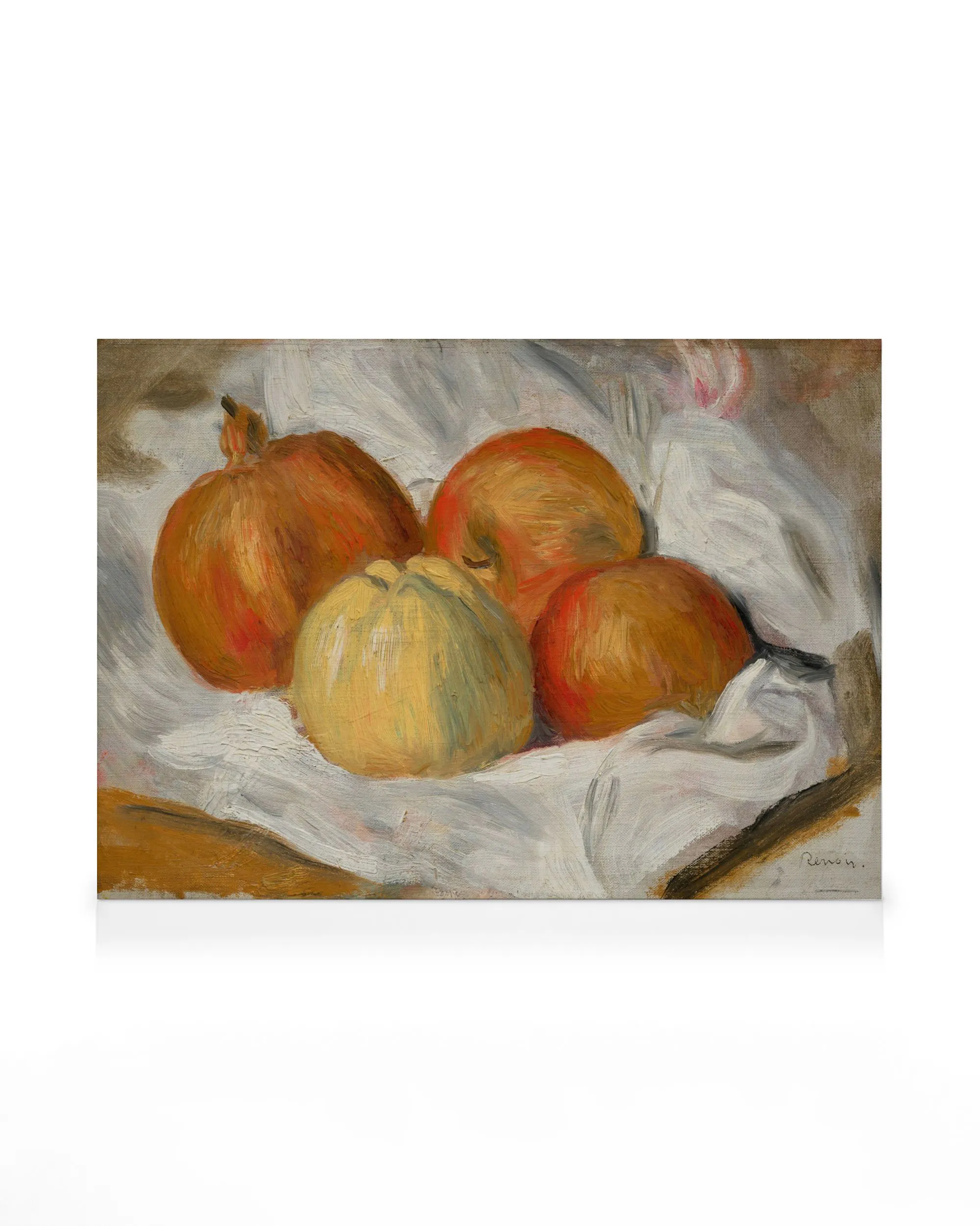 Pierre-Auguste Renoir - Pommes, coing et grenade sur un tissu Toile 0