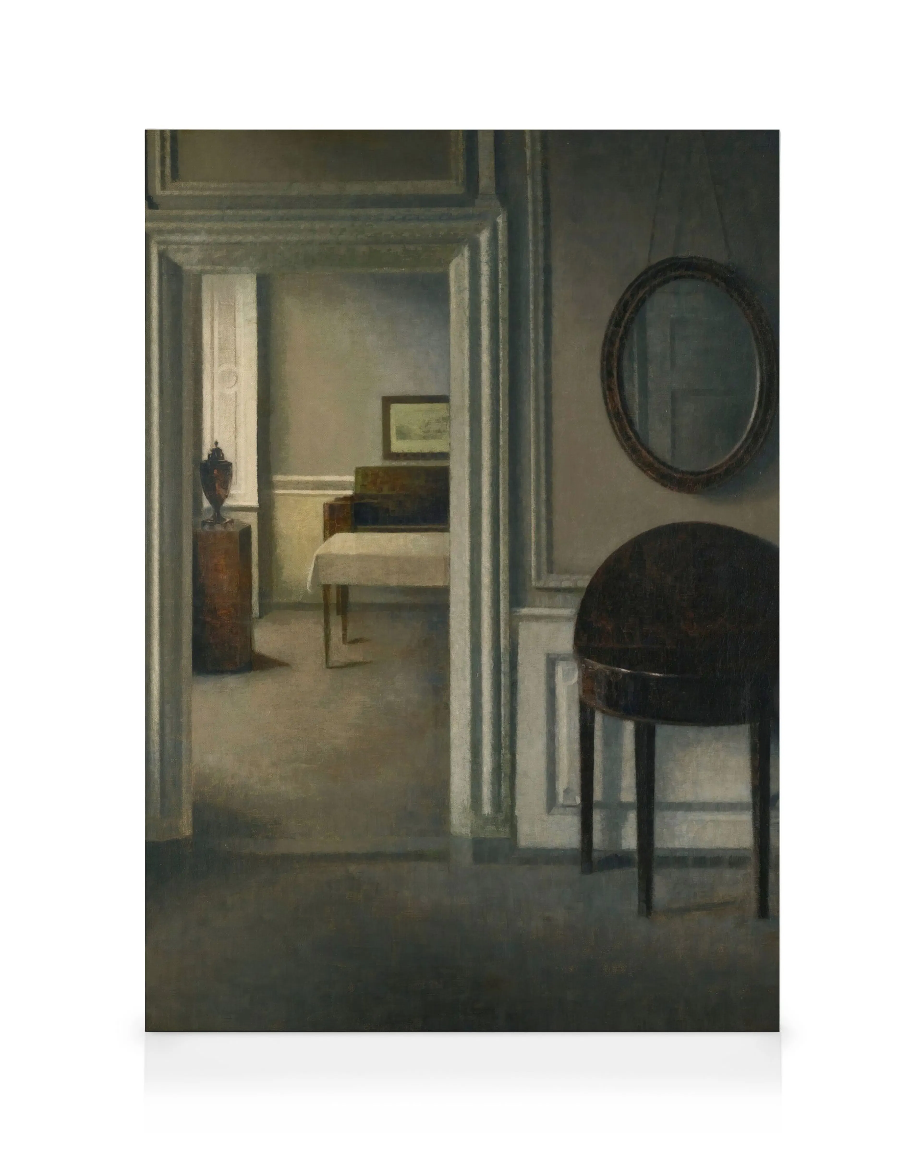 Vilhelm Hammershøi - Intérieur avec un Miroir Toile 0