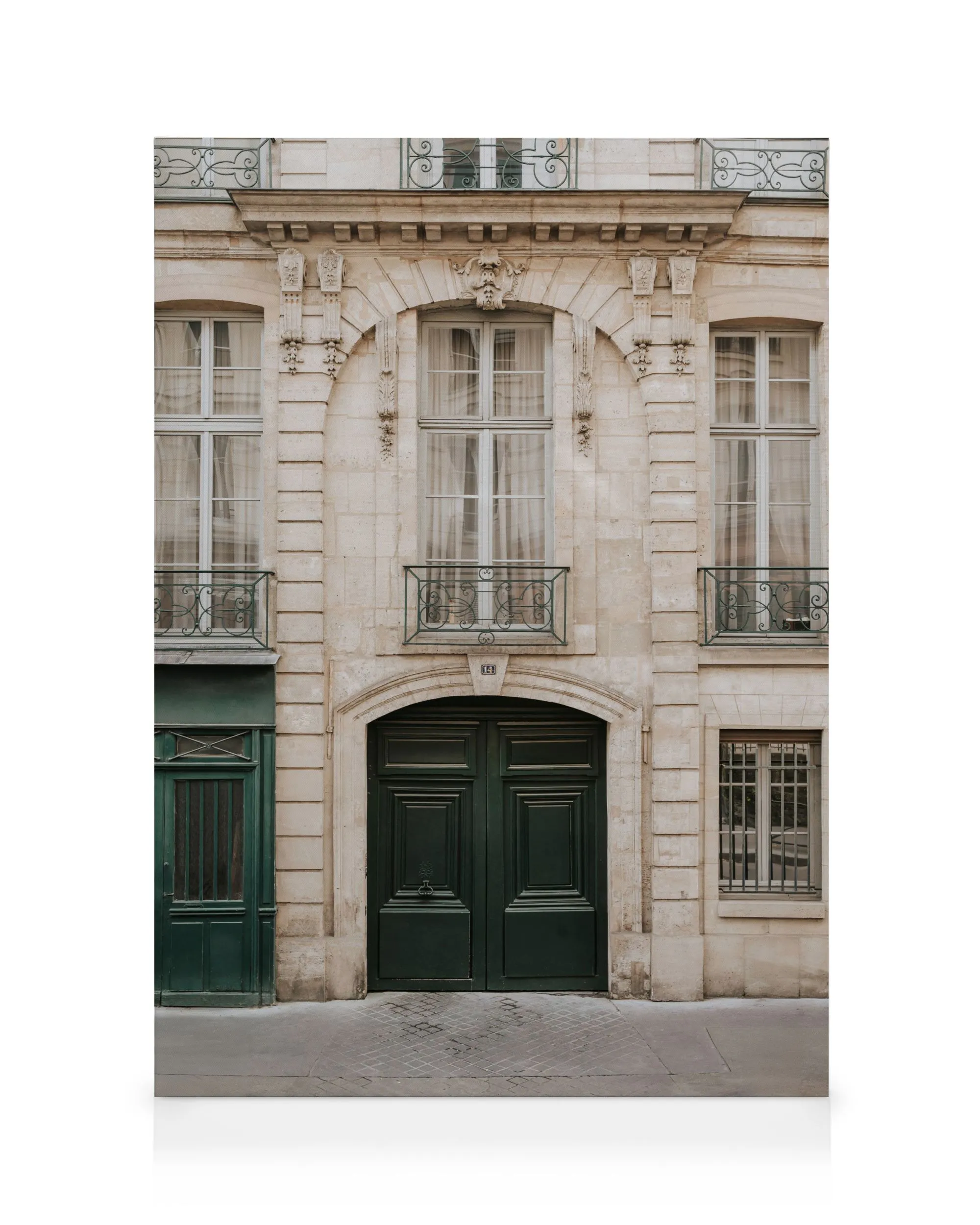 Façade d'Immeuble Français Toile 0