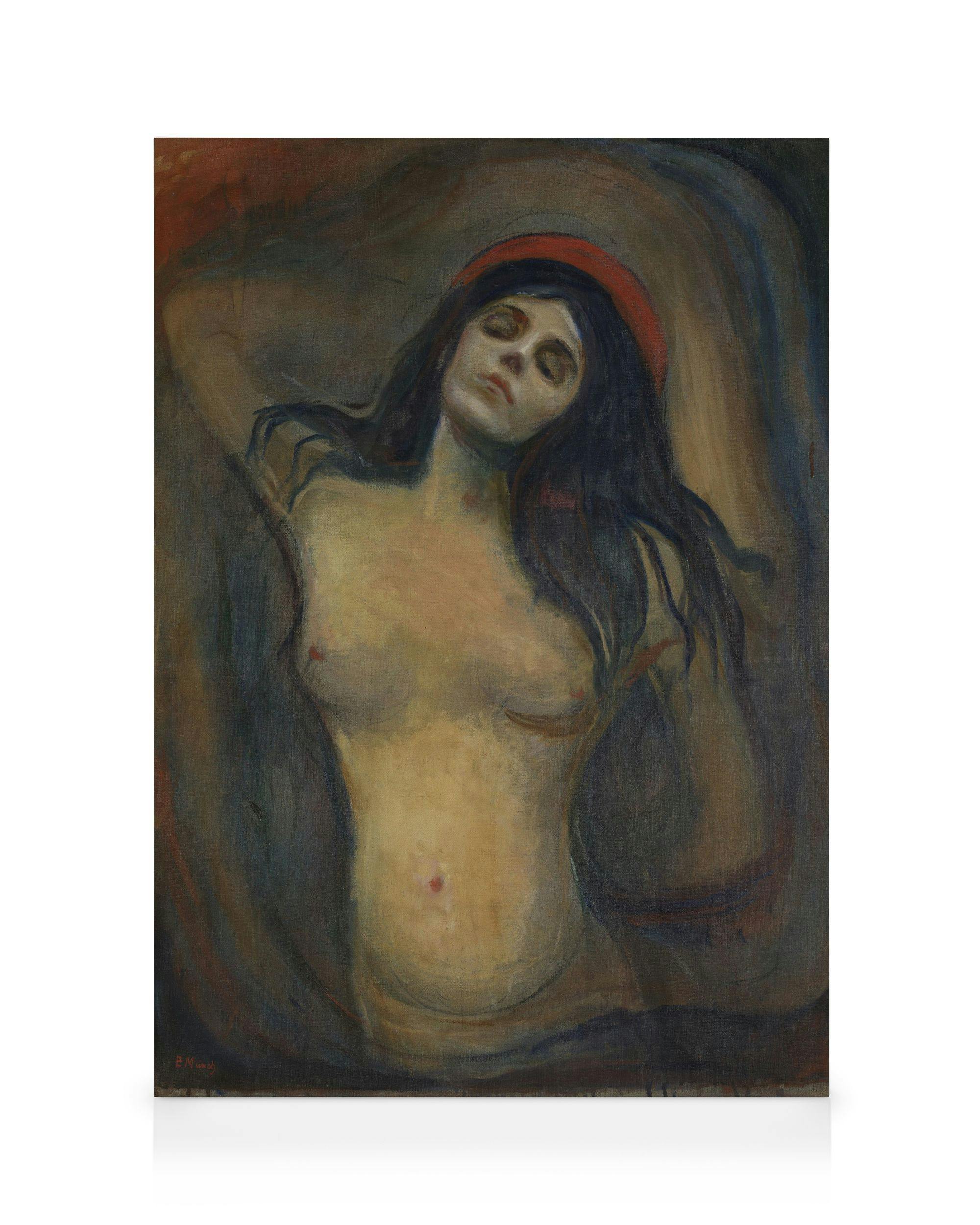 Canvas Prints - Edvard Munch - Madonna Canvas print (30x40 cm - Oak Frame) - Poster Store