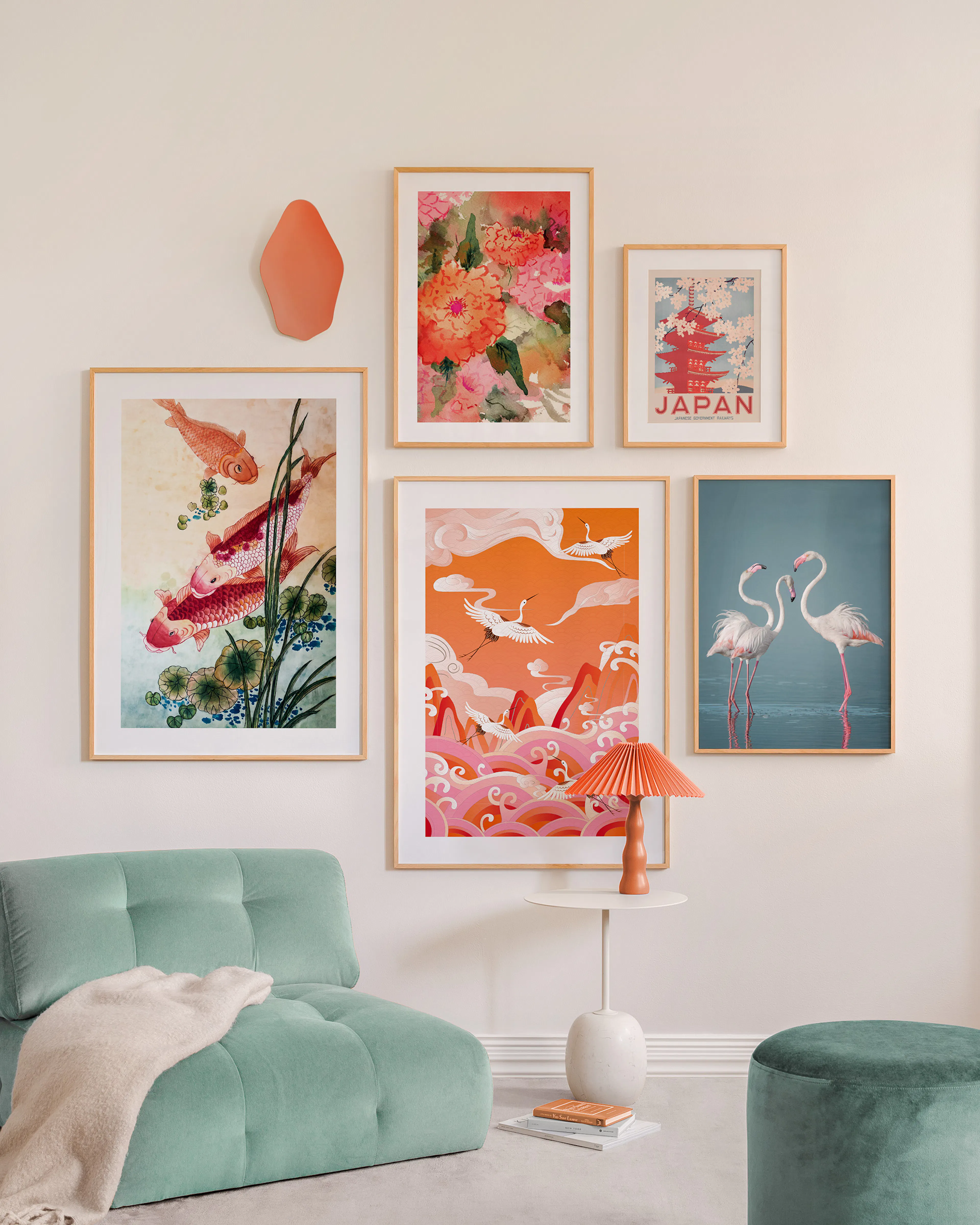 Japandi vibes bilderwand