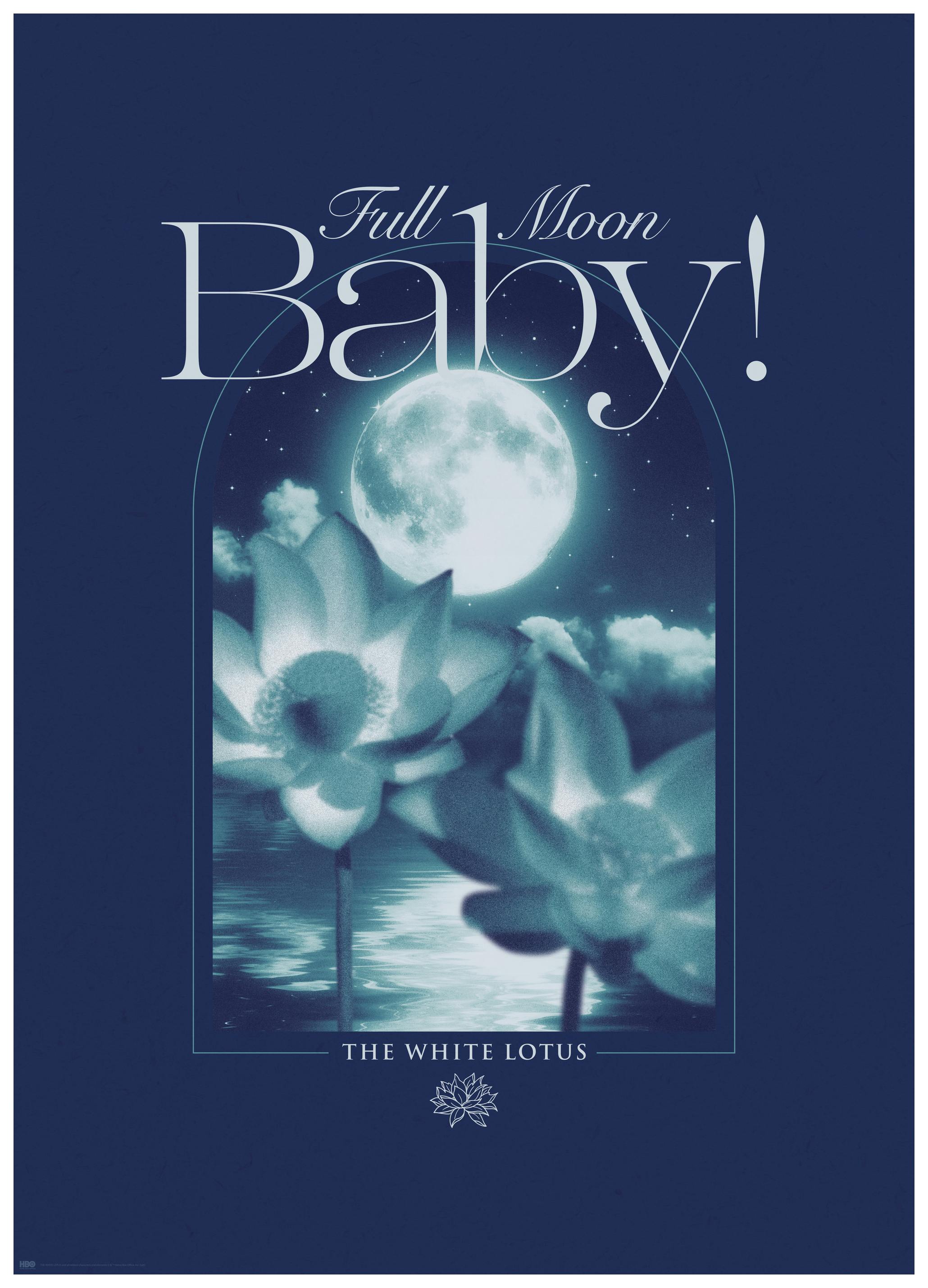 The White Lotus™ - Fullmåne Baby Plakat (70x100 cm) - Poster Store