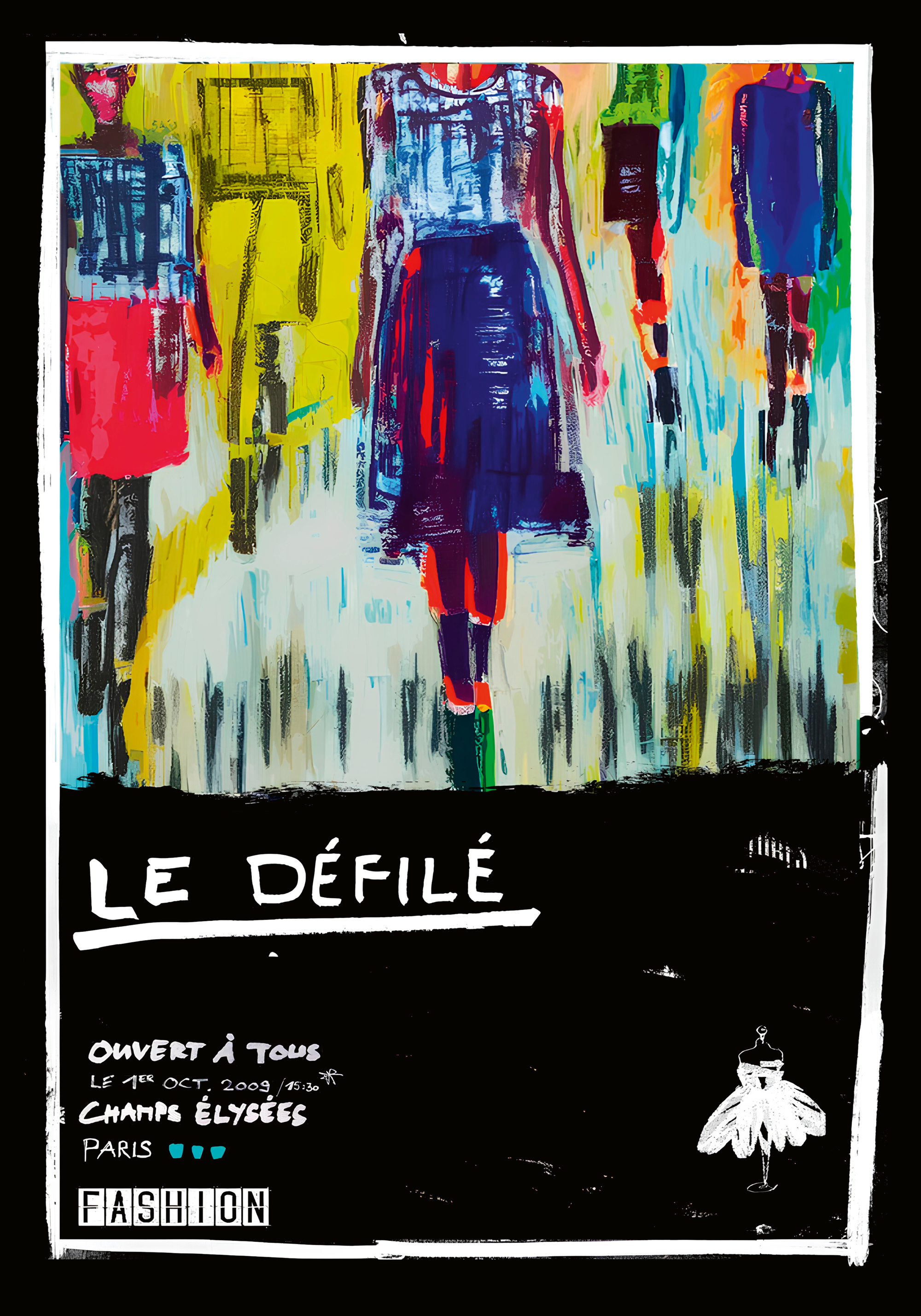 Stefan Bammert - Abstract Fashion Walk Poster