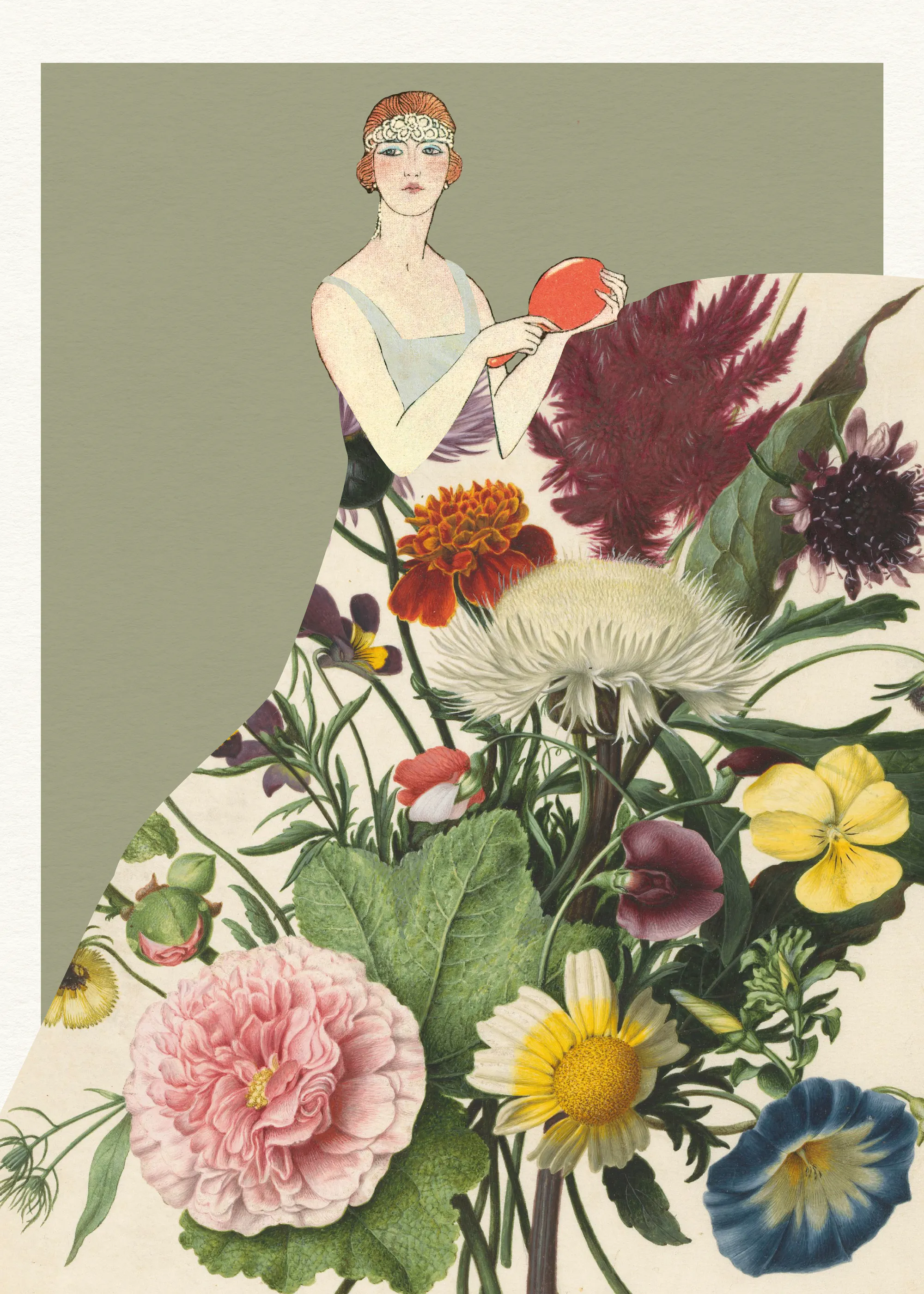 Violetas Silvestres - Moda Flapper Floral Póster 0