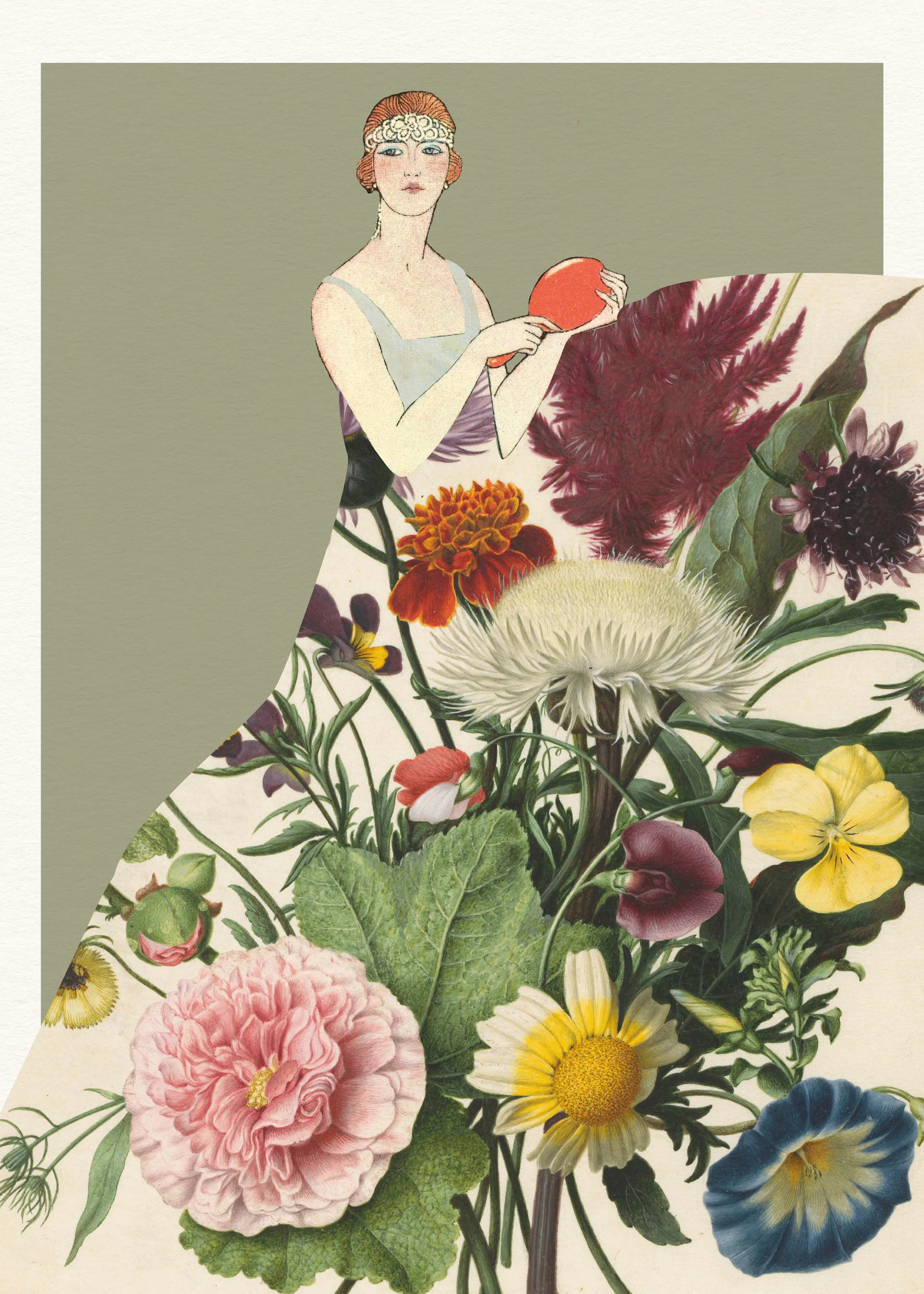 Violetas Silvestres - Moda Flapper Floral Póster 0