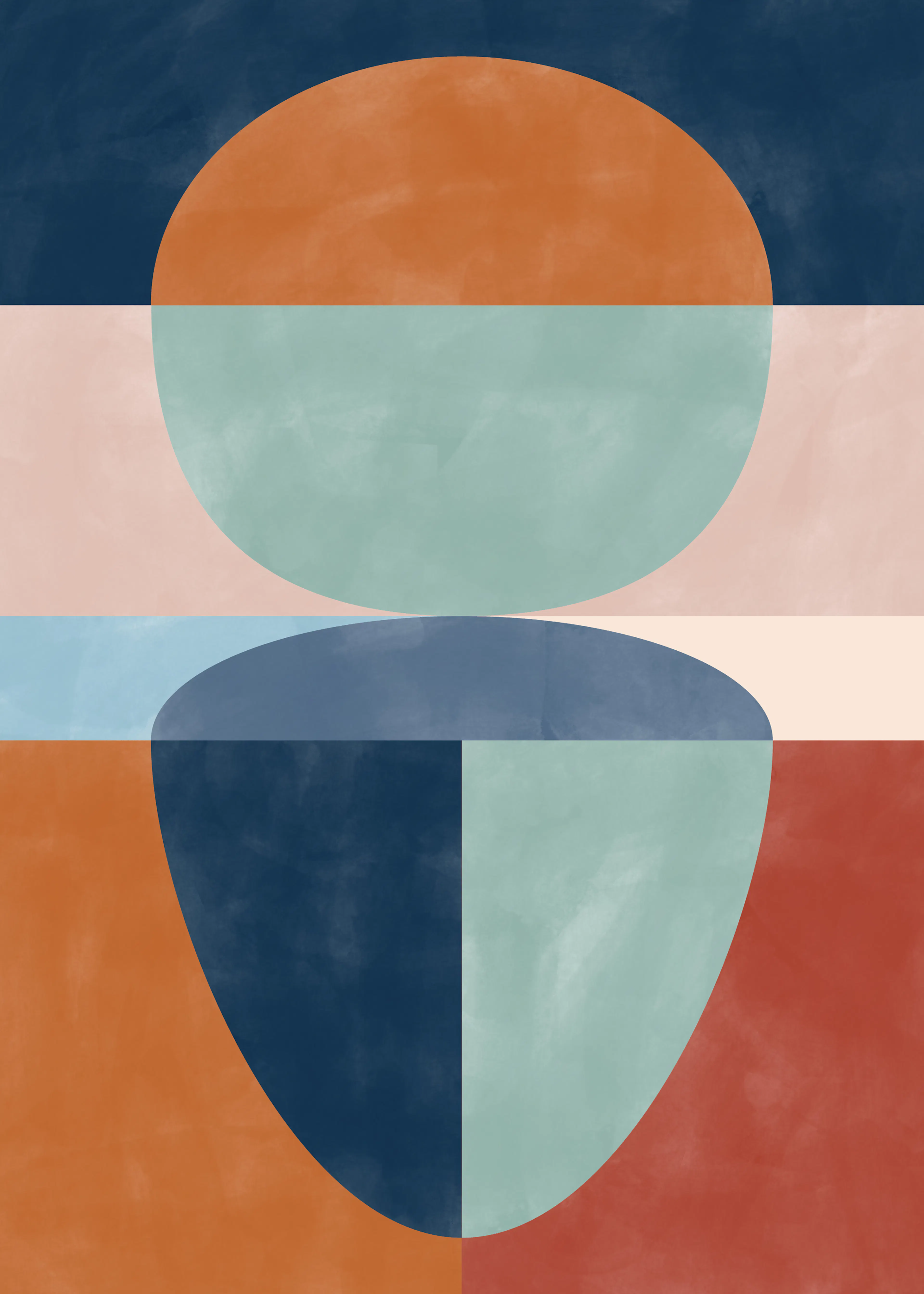 Elena Ristova - Formas Abstractas Equilibradas Póster 0