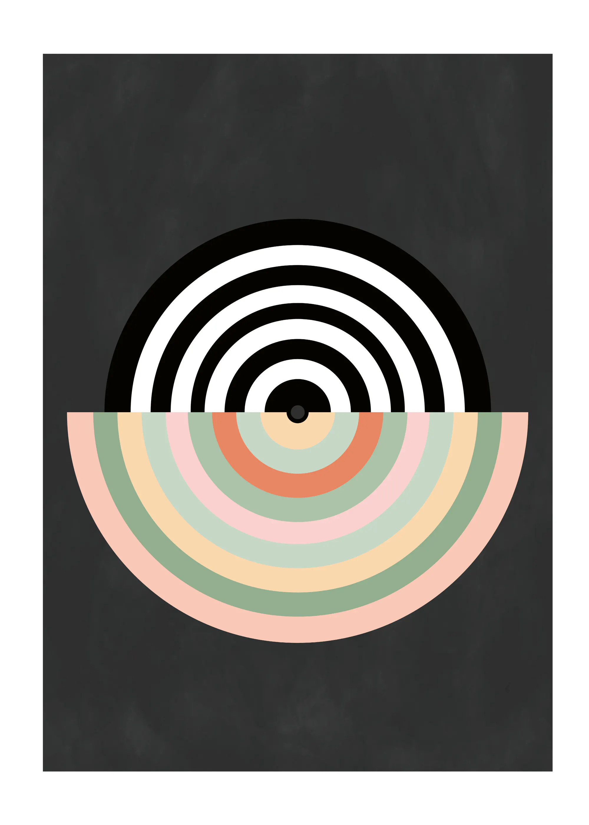 Elena Ristova - Arcos Geométricos de Colores Póster 0