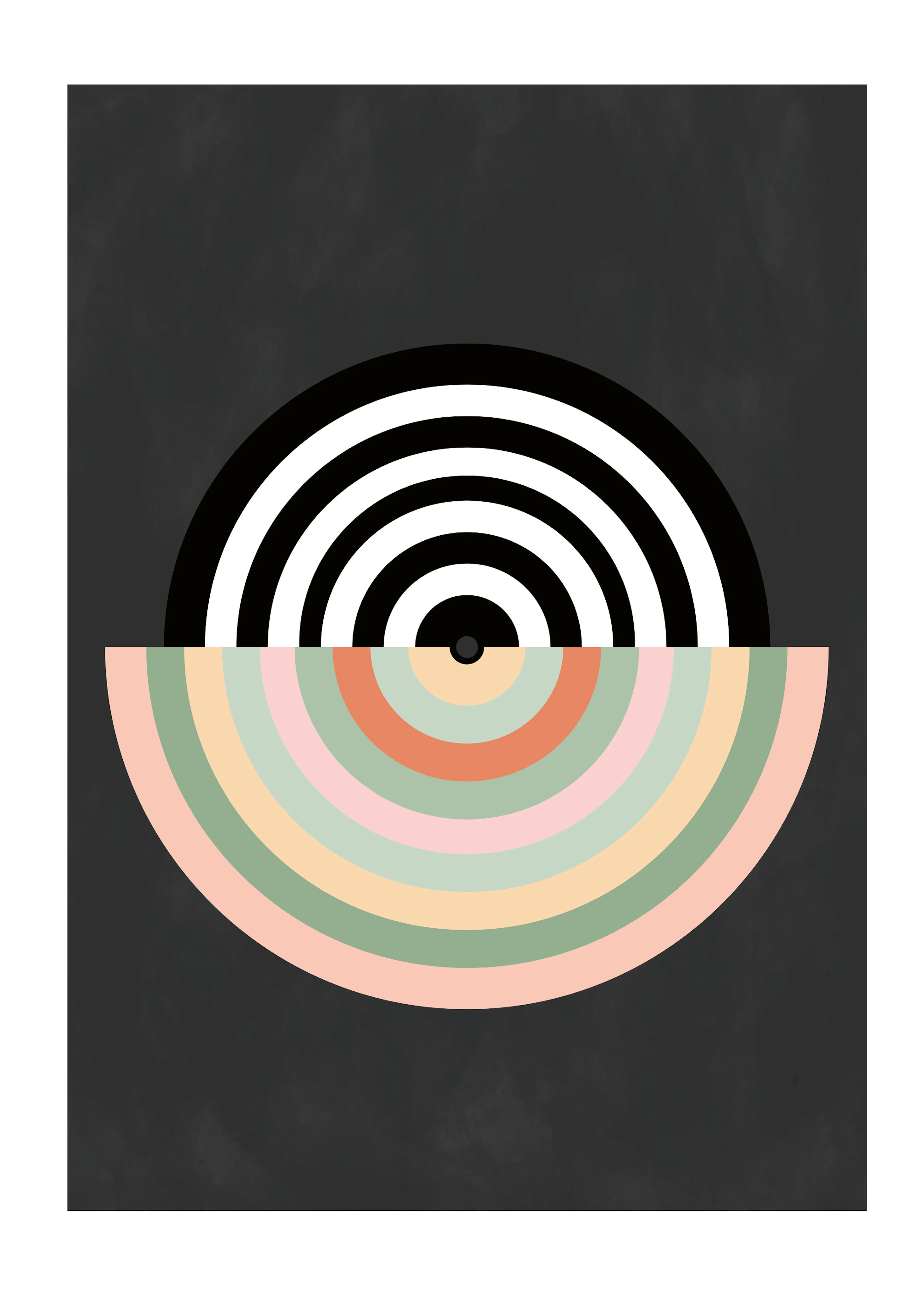 Elena Ristova - Arcos Geométricos de Colores Póster 0