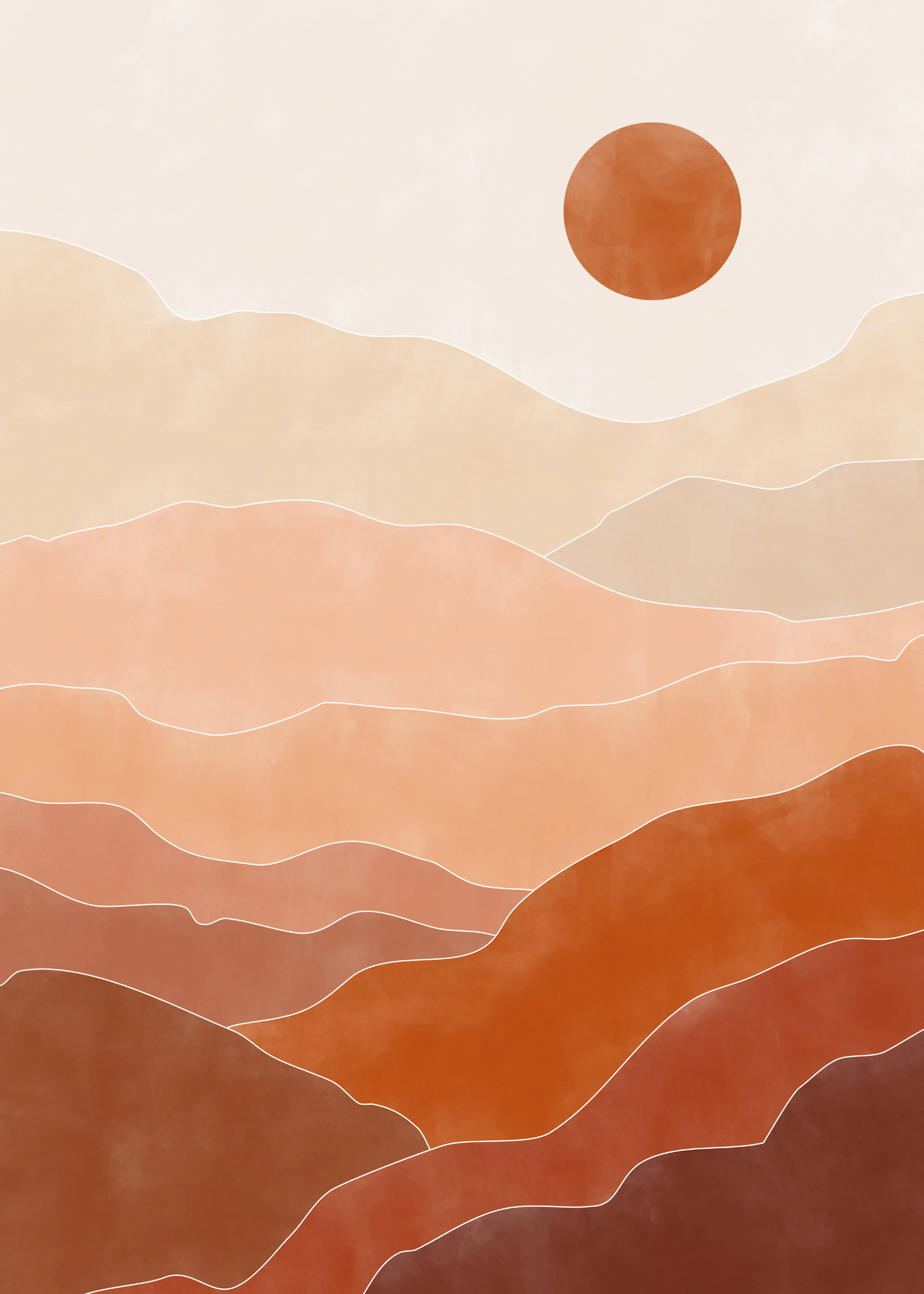 Elena Ristova - Cálidas Capas del Desierto Póster 0