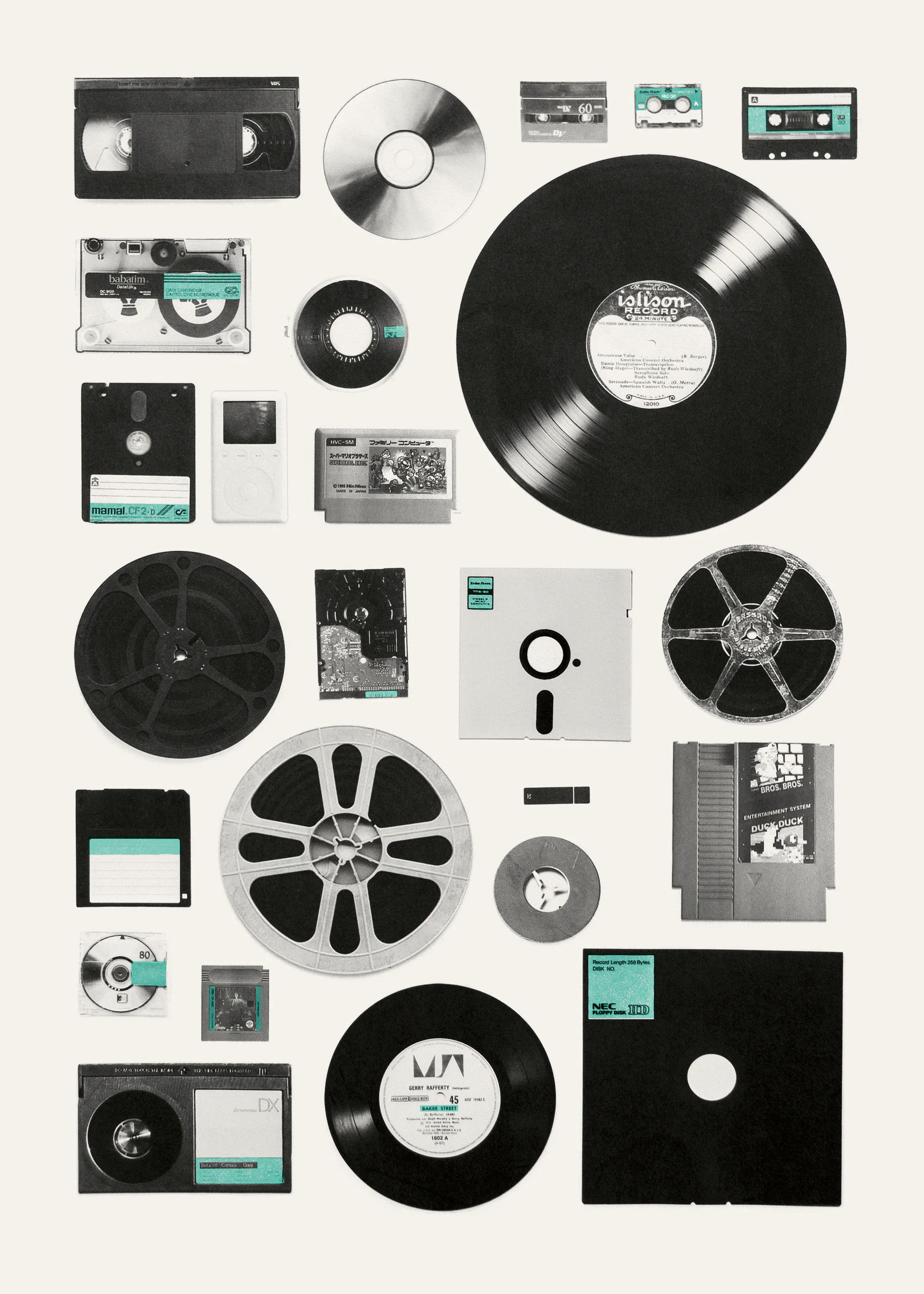 Florent Bodart - Analoga Digitala Minnen Poster 0