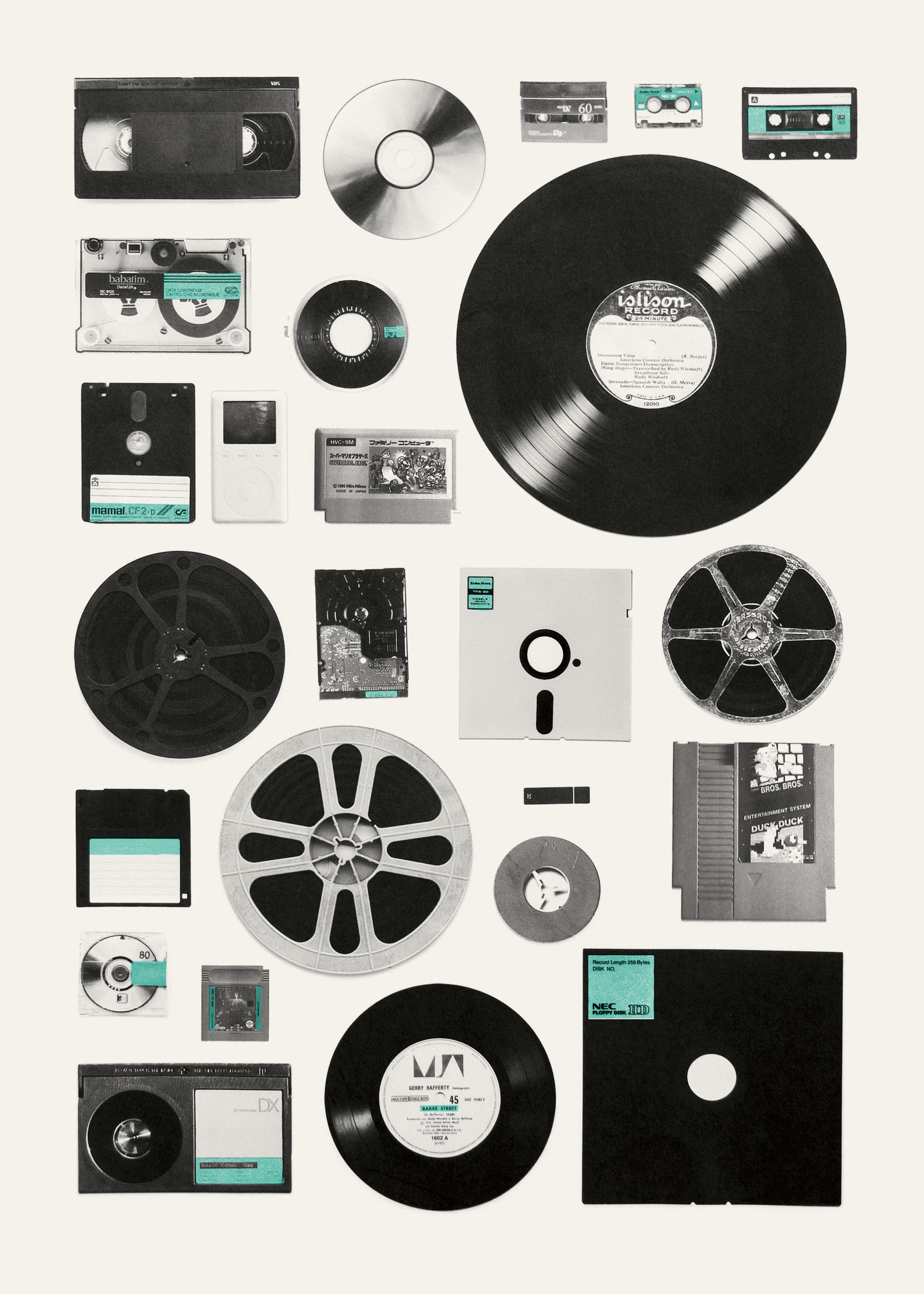 Florent Bodart - Analoga Digitala Minnen Poster 0