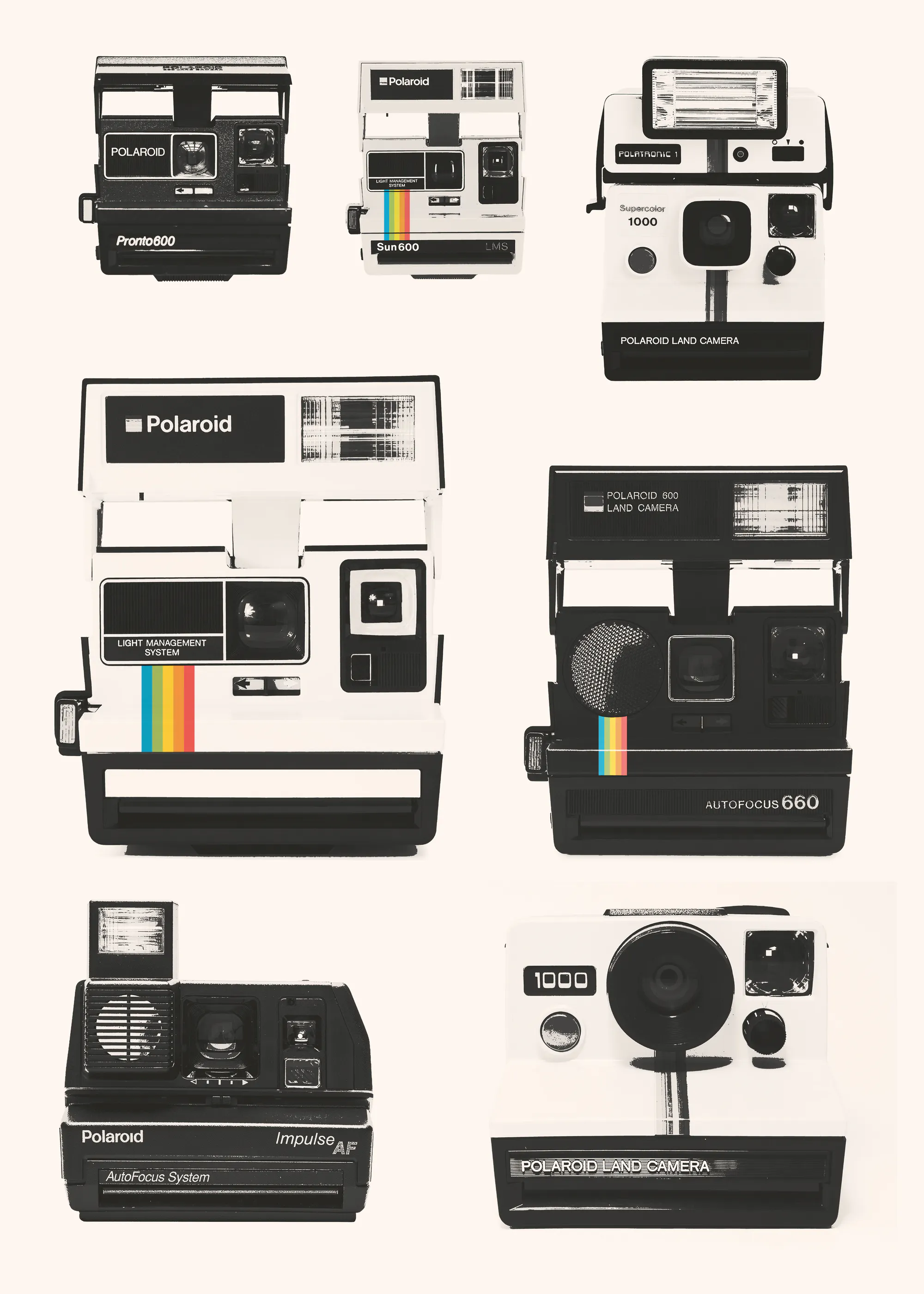 Florent Bodart - Cámaras Instantáneas Vintage Póster 0