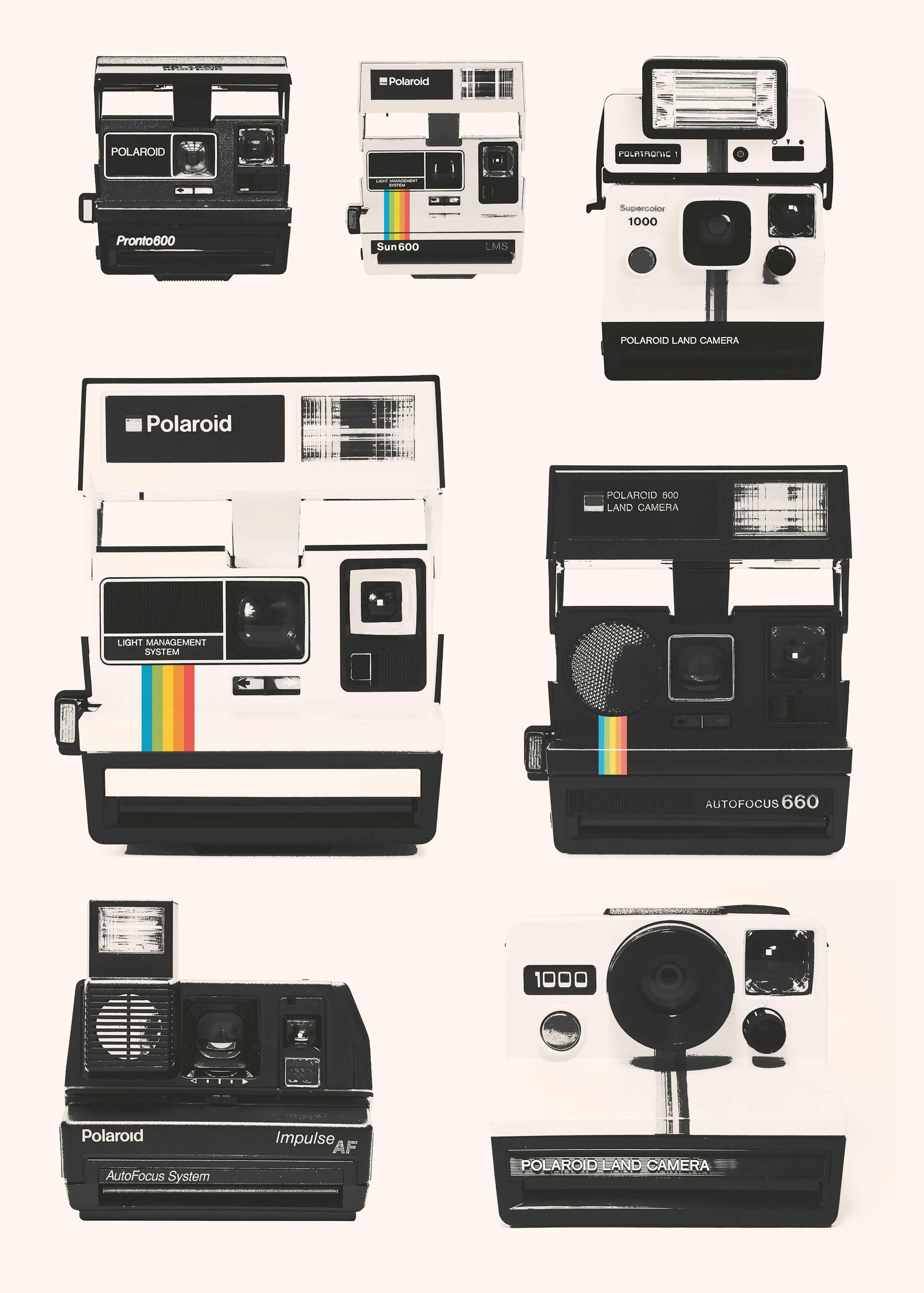 Florent Bodart - Cámaras Instantáneas Vintage Póster 0