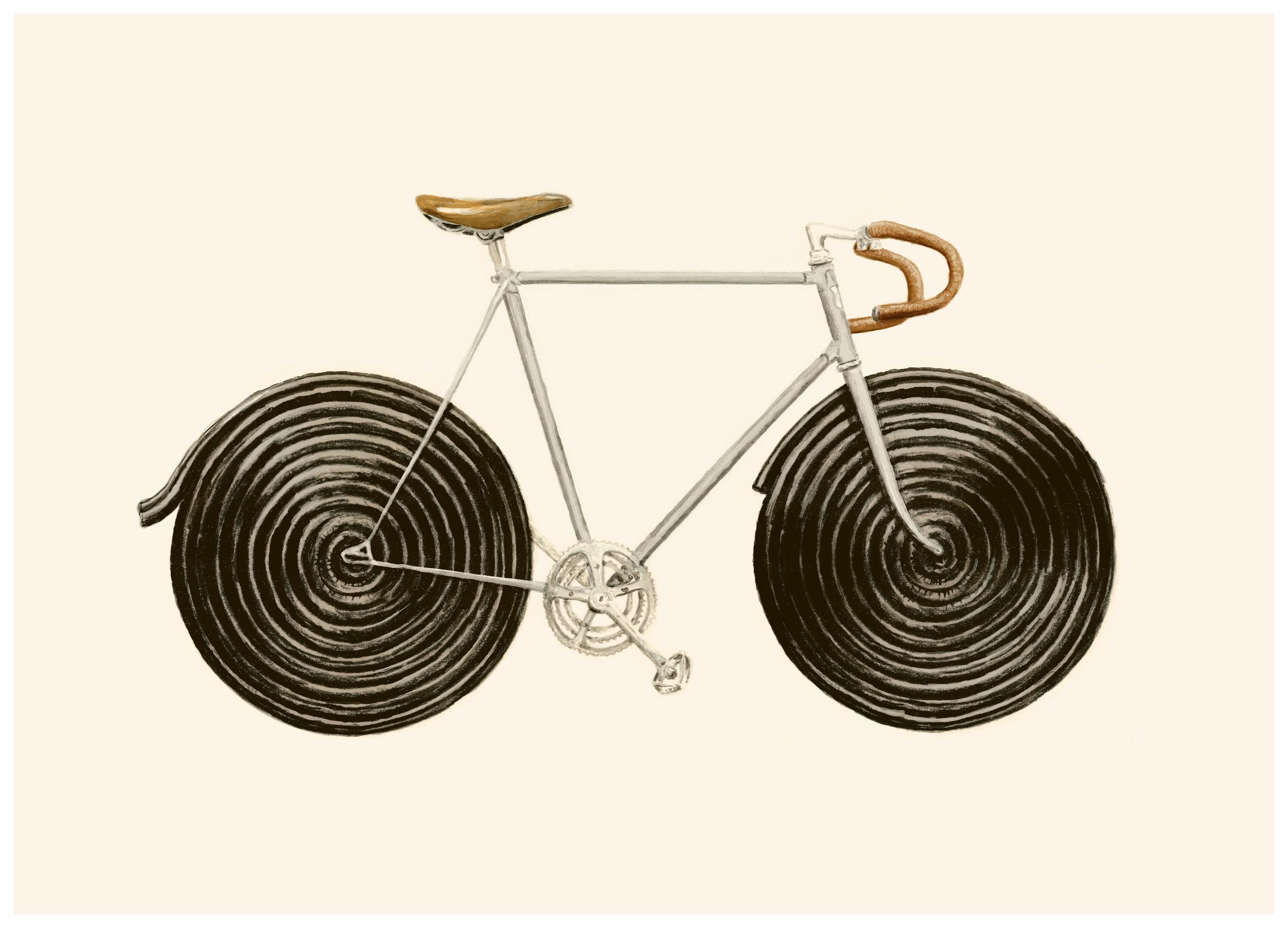 Florent Bodart - Sweet Licorice Bicycle Poster (70x100 cm) - Poster Store