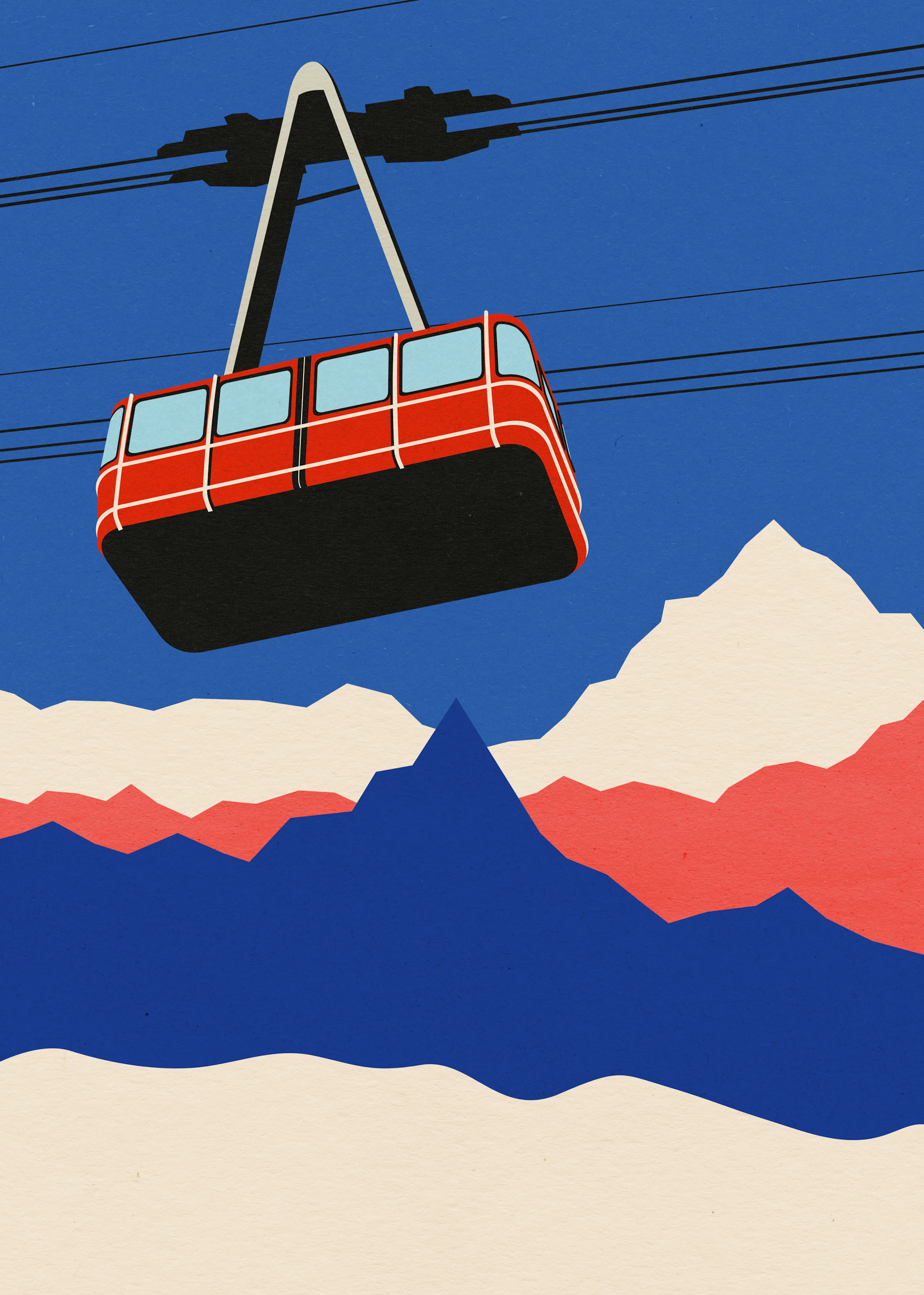 Rosi Feist - Montagnes de Ski Affiche 0