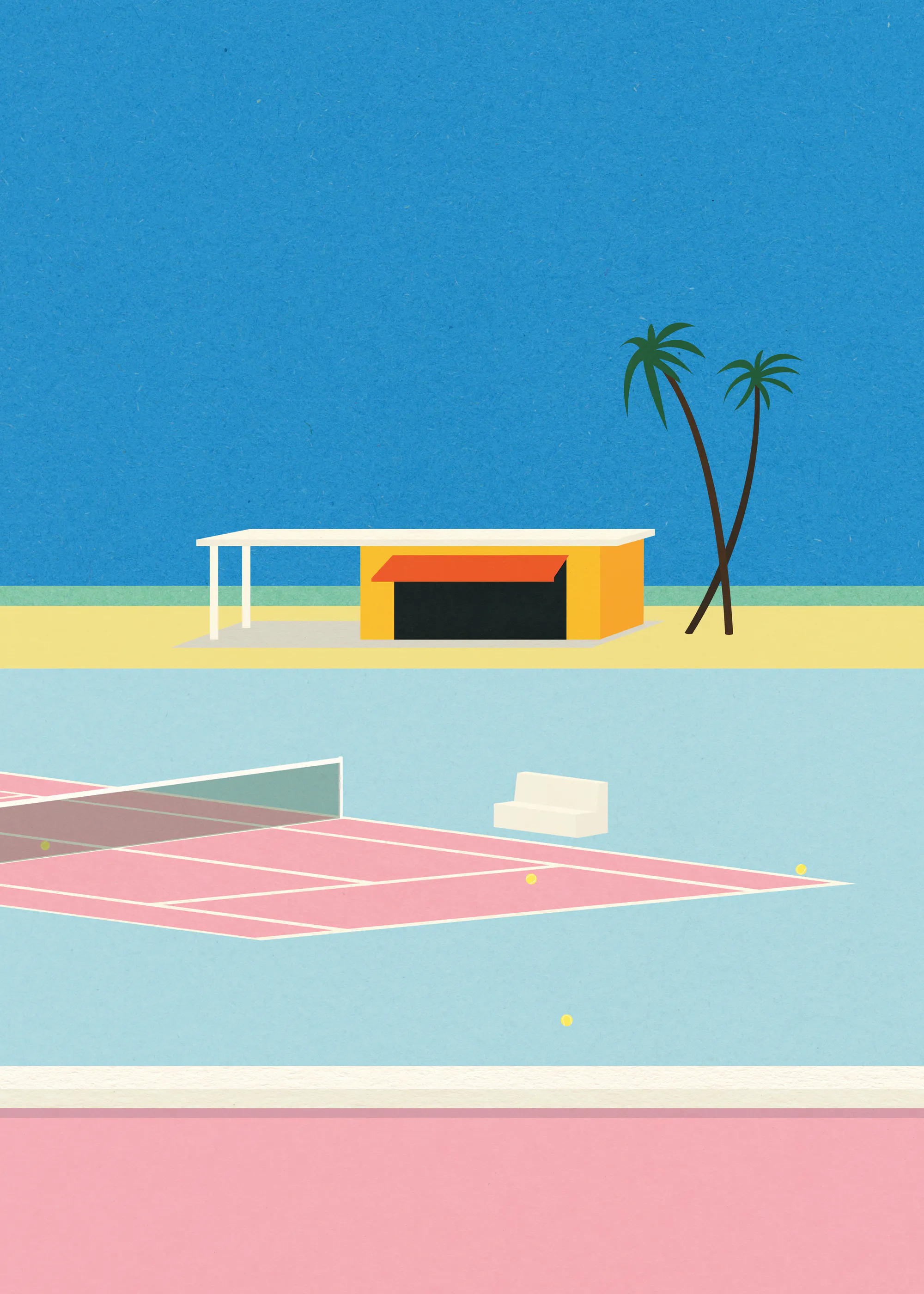Rosi Feist - Tennis à la Plage Affiche 0