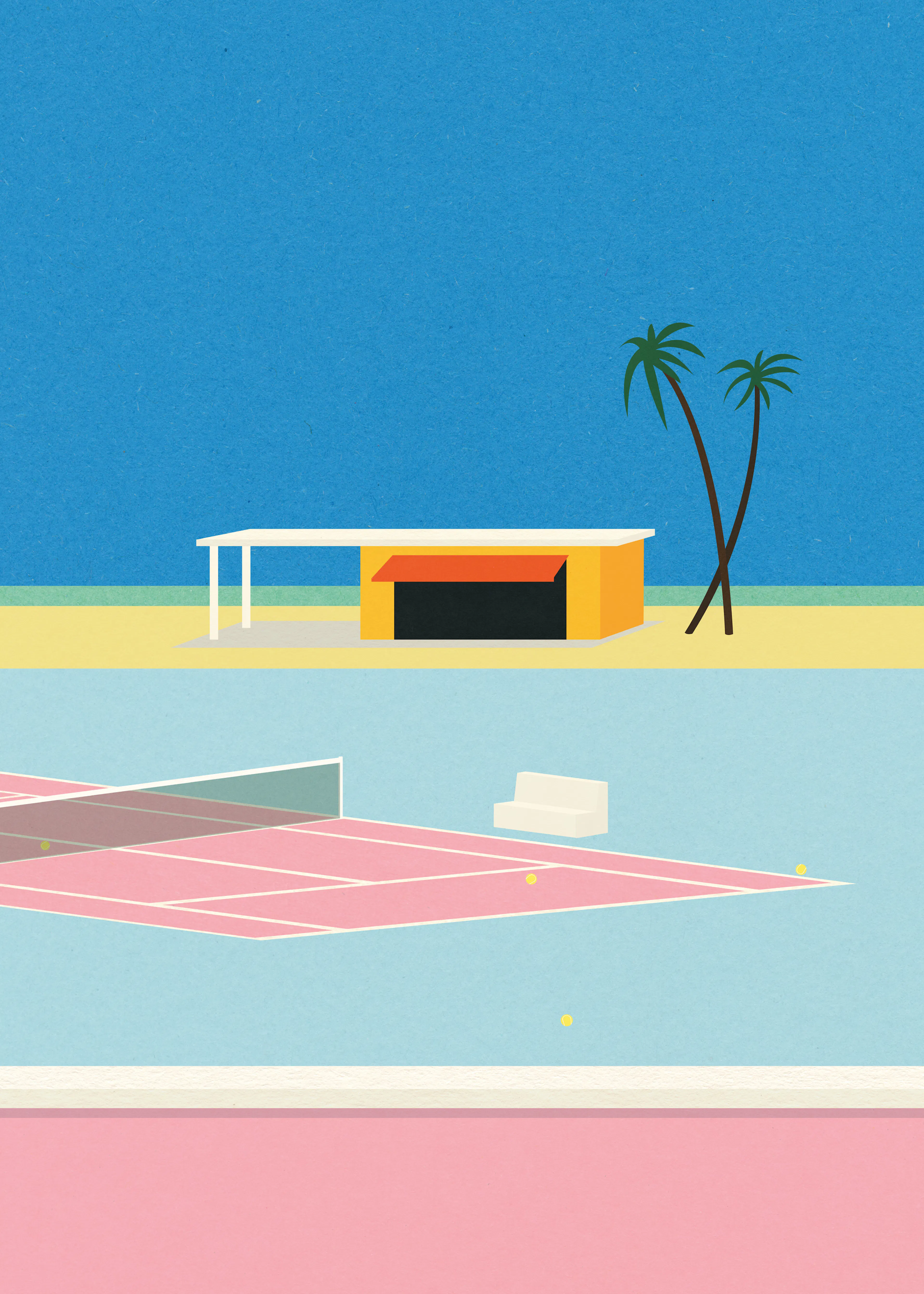 Rosi Feist - Tennis à la Plage Affiche 0