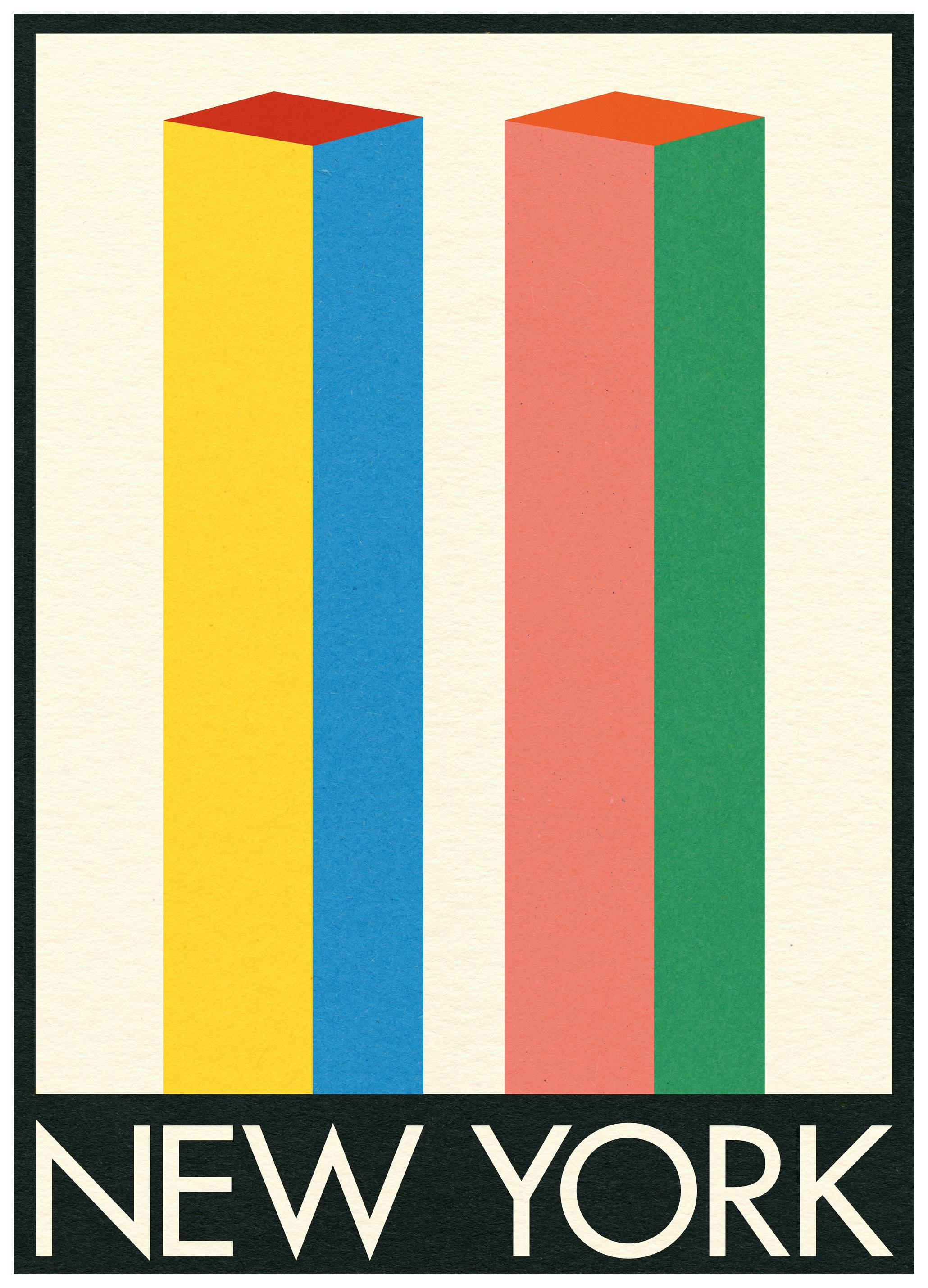 Rosi Feist - New York Tvillingtårnene Plakat (70x100 cm) - Poster Store