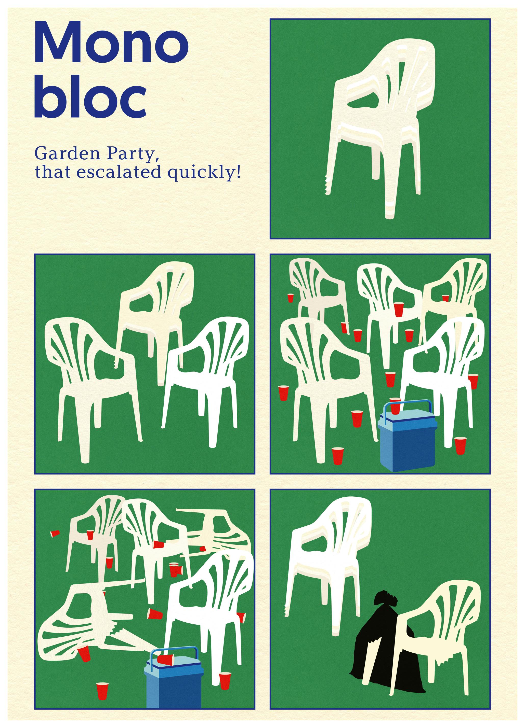 Rosi Feist - Poster Monobloc Five Squares Poster (70x100 cm) - Poster Store