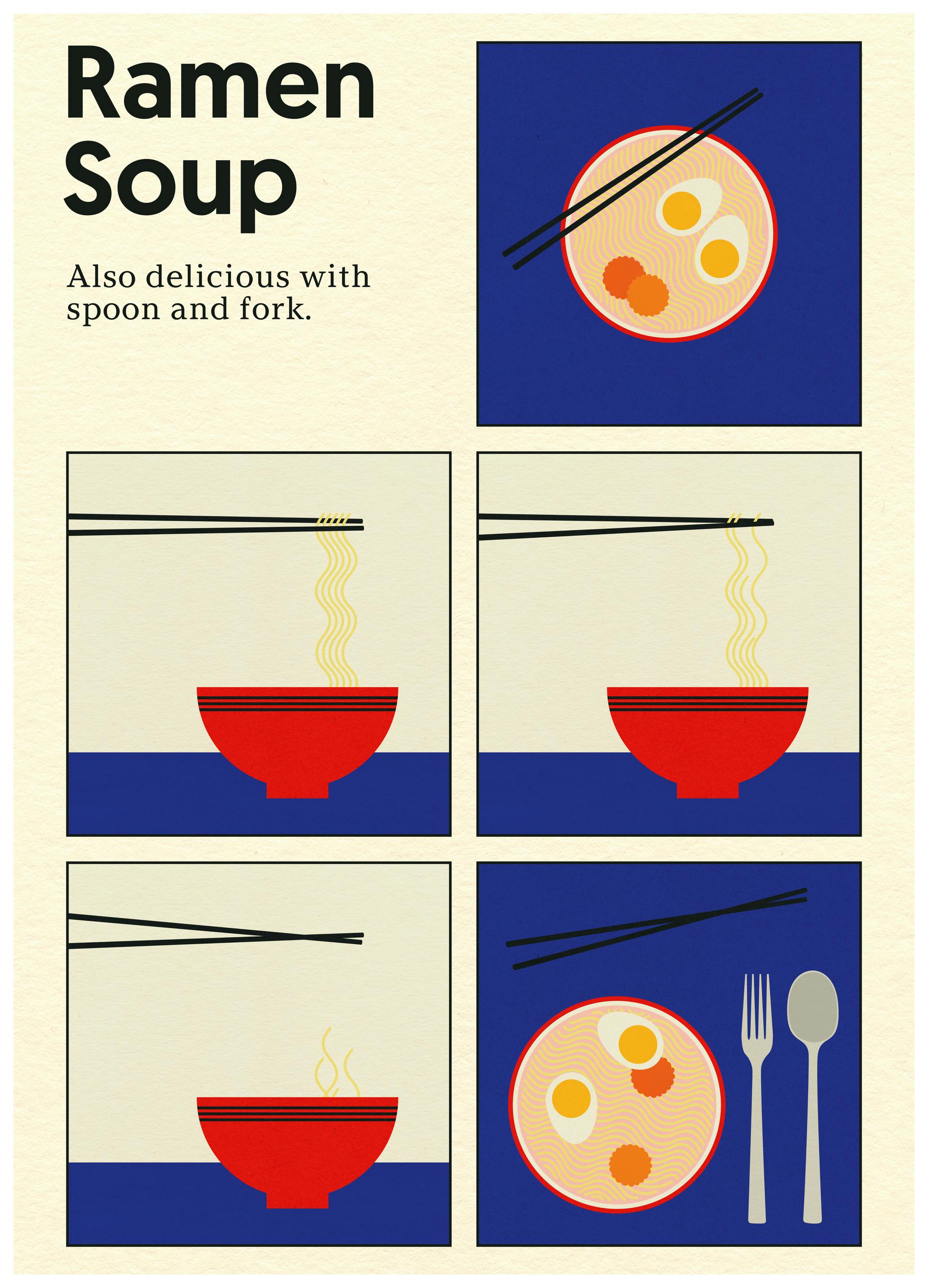 Rosi Feist - Poster Ramen Soup Poster (70x100 cm) - Poster Store