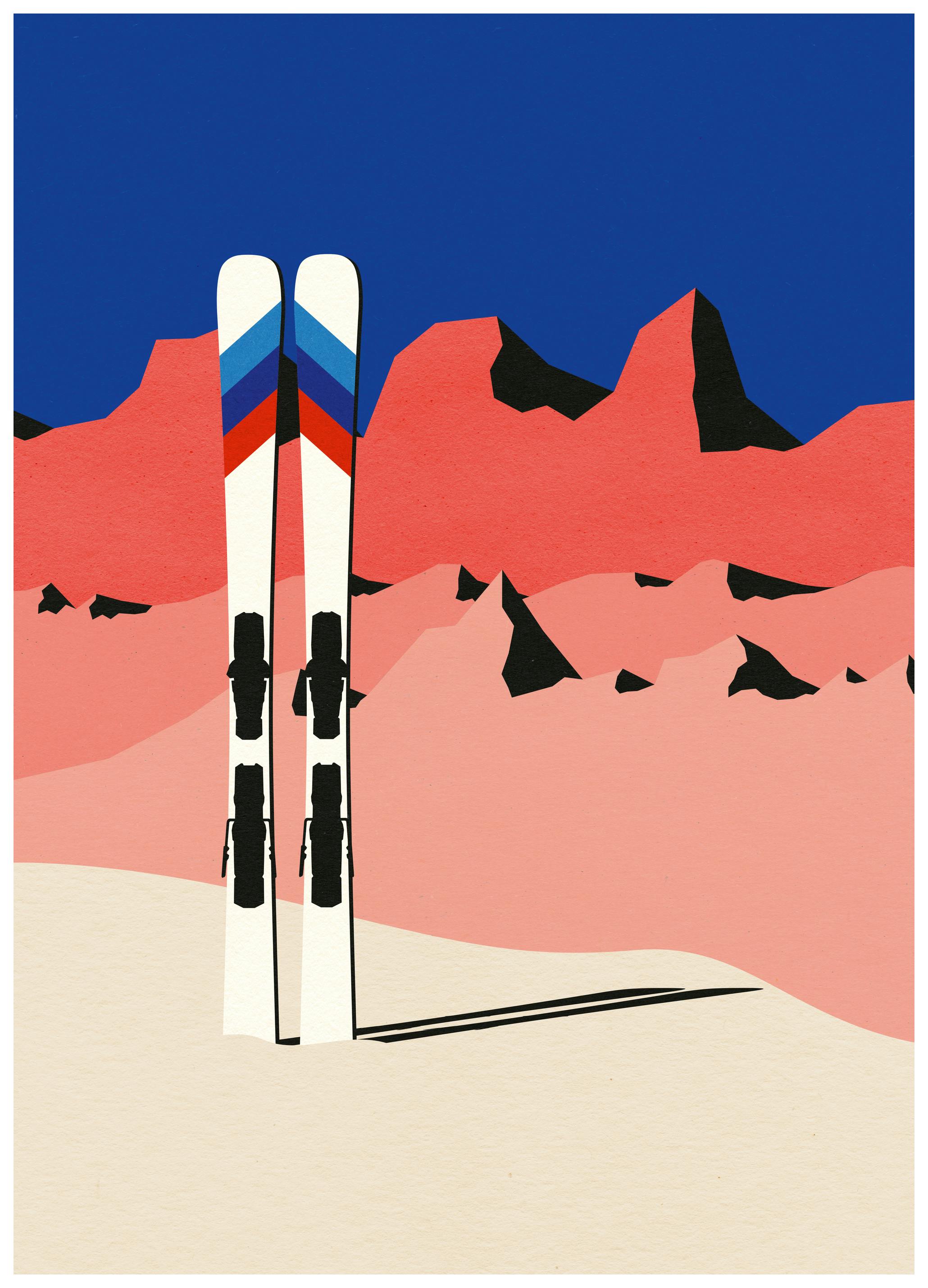 Rosi Feist - Ski Alpin Plakat (50x70 cm) - Poster Store