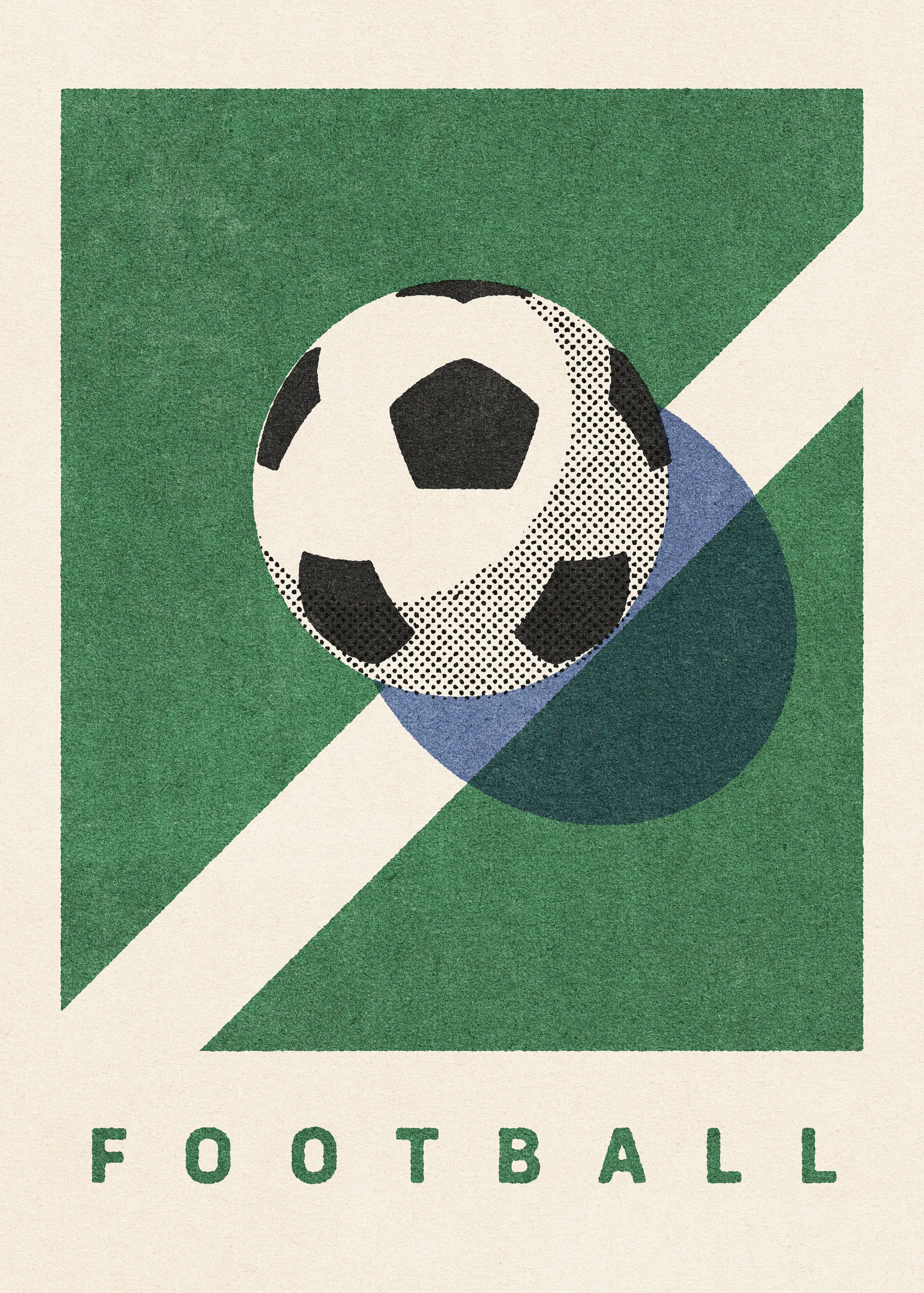 Daniel Coulmann - Terrain de Football Classique Poster 0