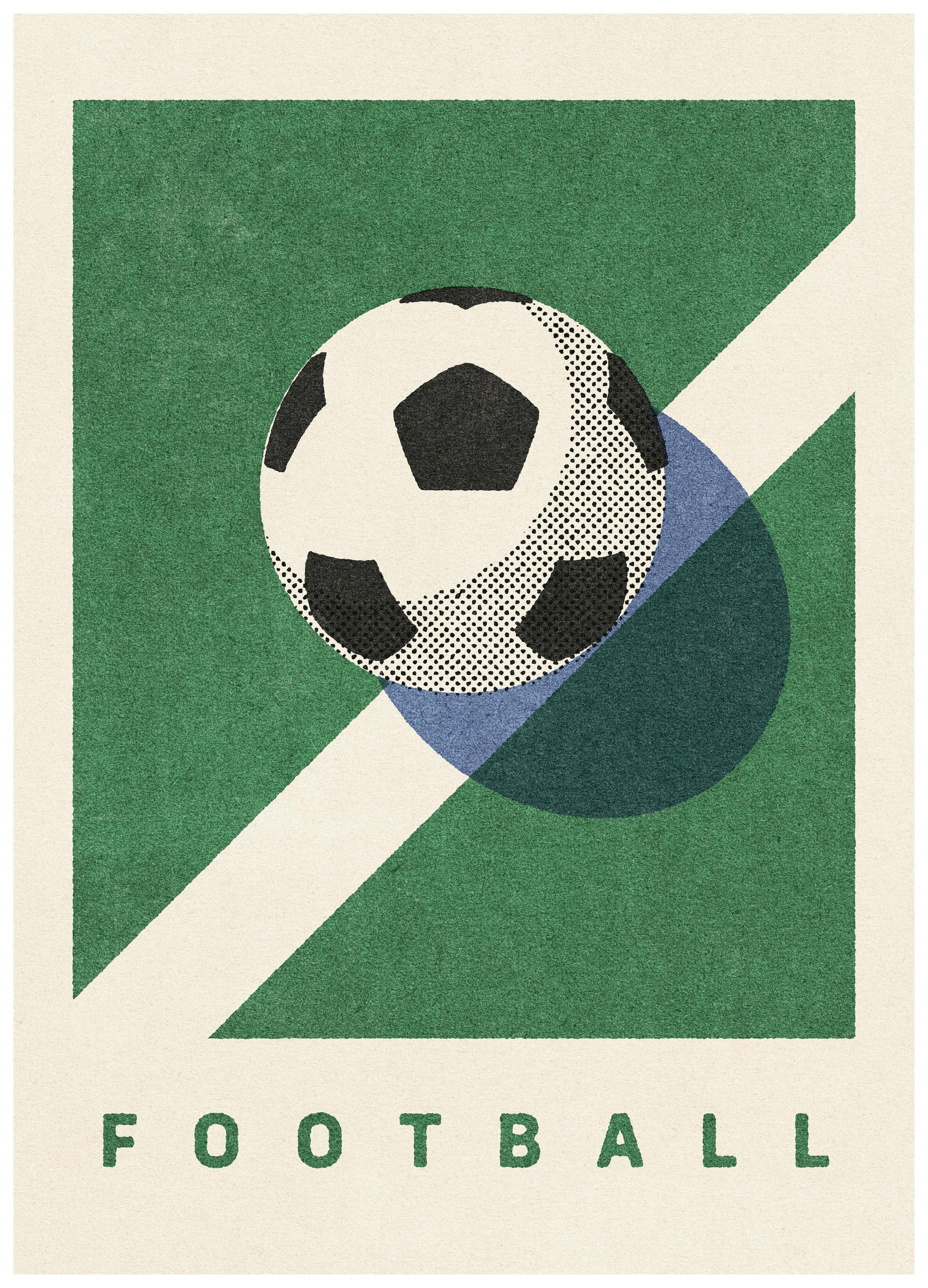 Daniel Coulmann - Klassinen Jalkapallokenttä Juliste (70x100 cm) - Poster Store