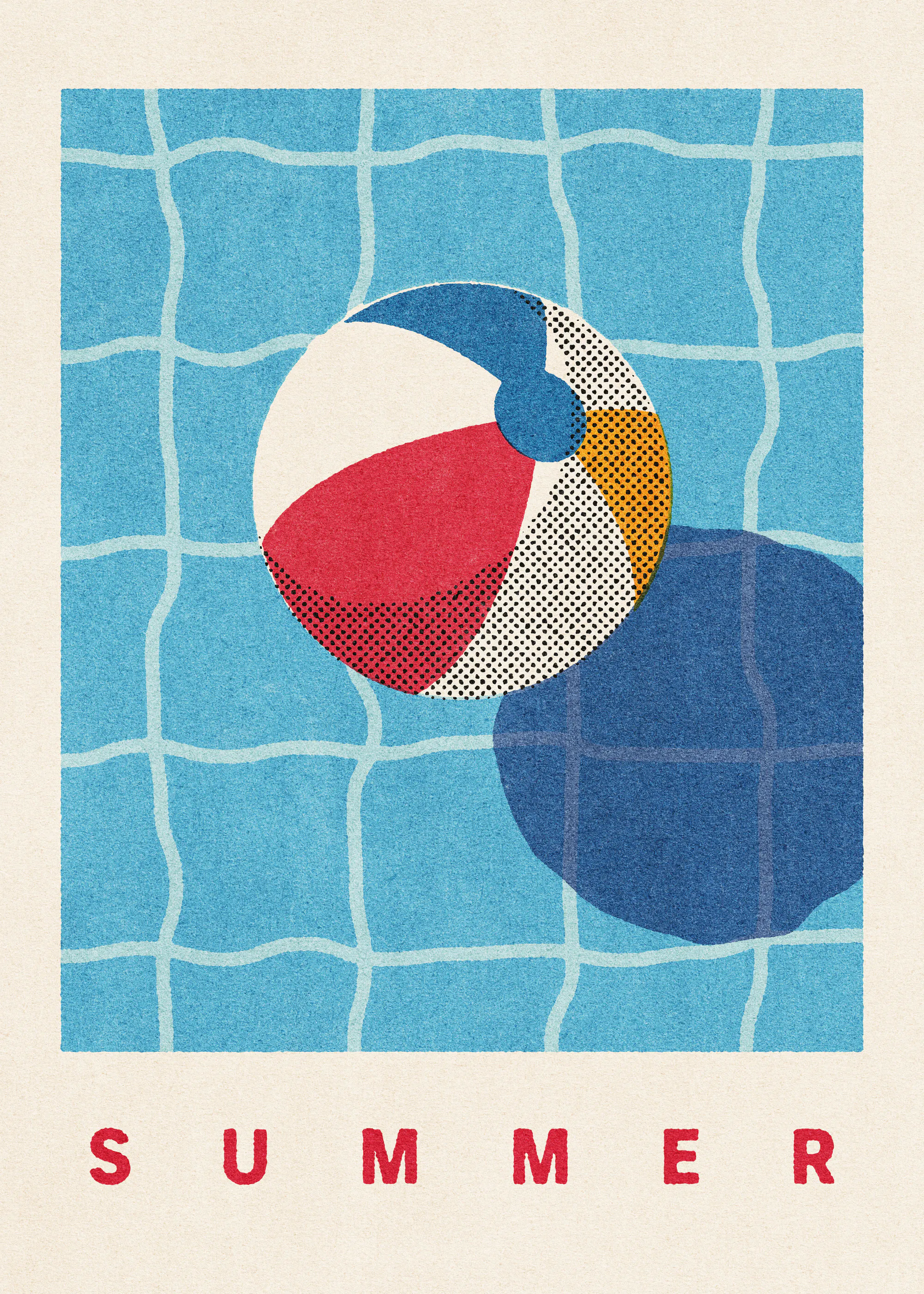 Daniel Coulmann - Ballon de Plage Flottant d'Été Poster 0
