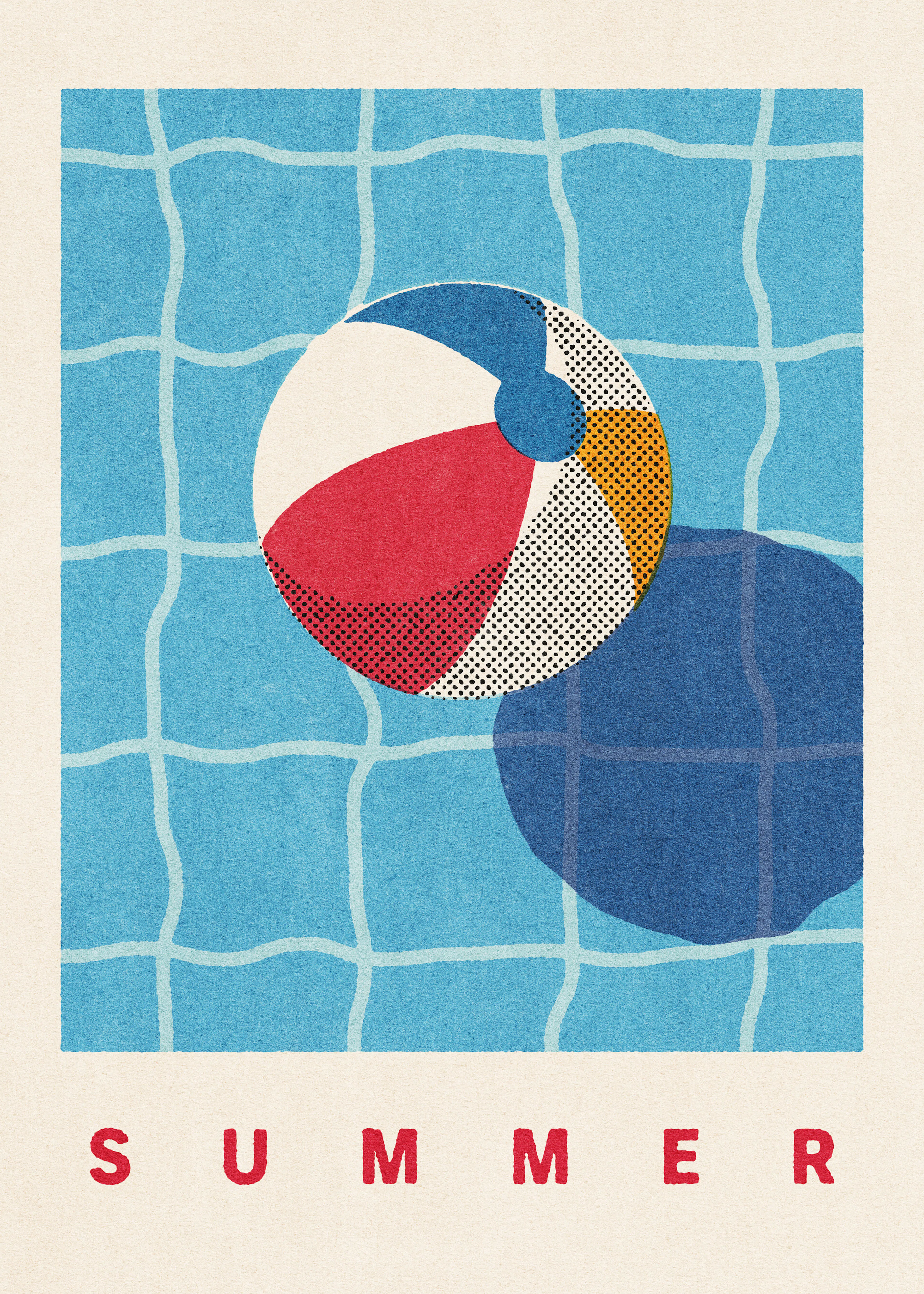 Daniel Coulmann - Ballon de Plage Flottant d'Été Poster 0