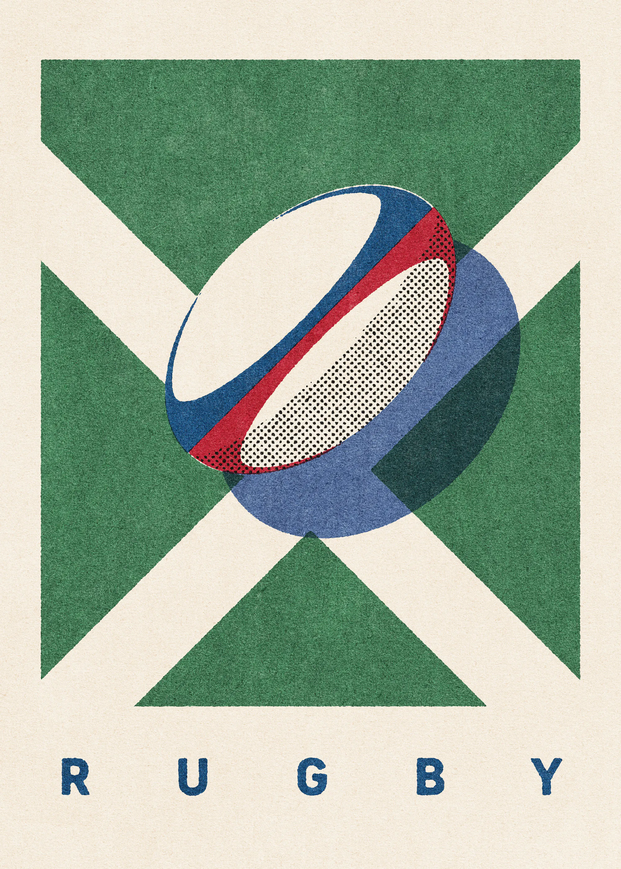 Daniel Coulmann - Ballon de Rugby Écossais Affiche 0