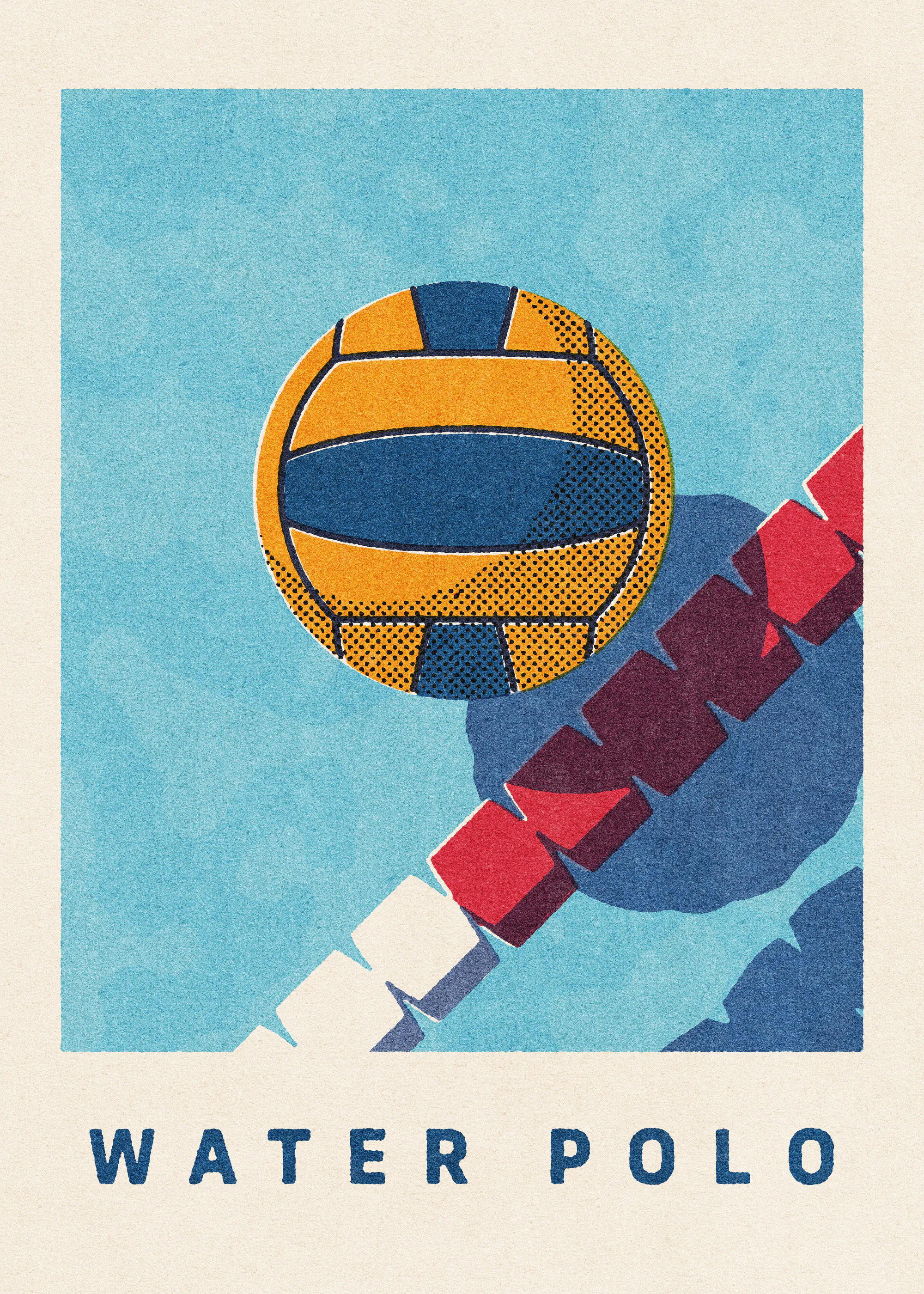 Daniel Coulmann - Balle de Water-Polo Vibrante Affiche 0