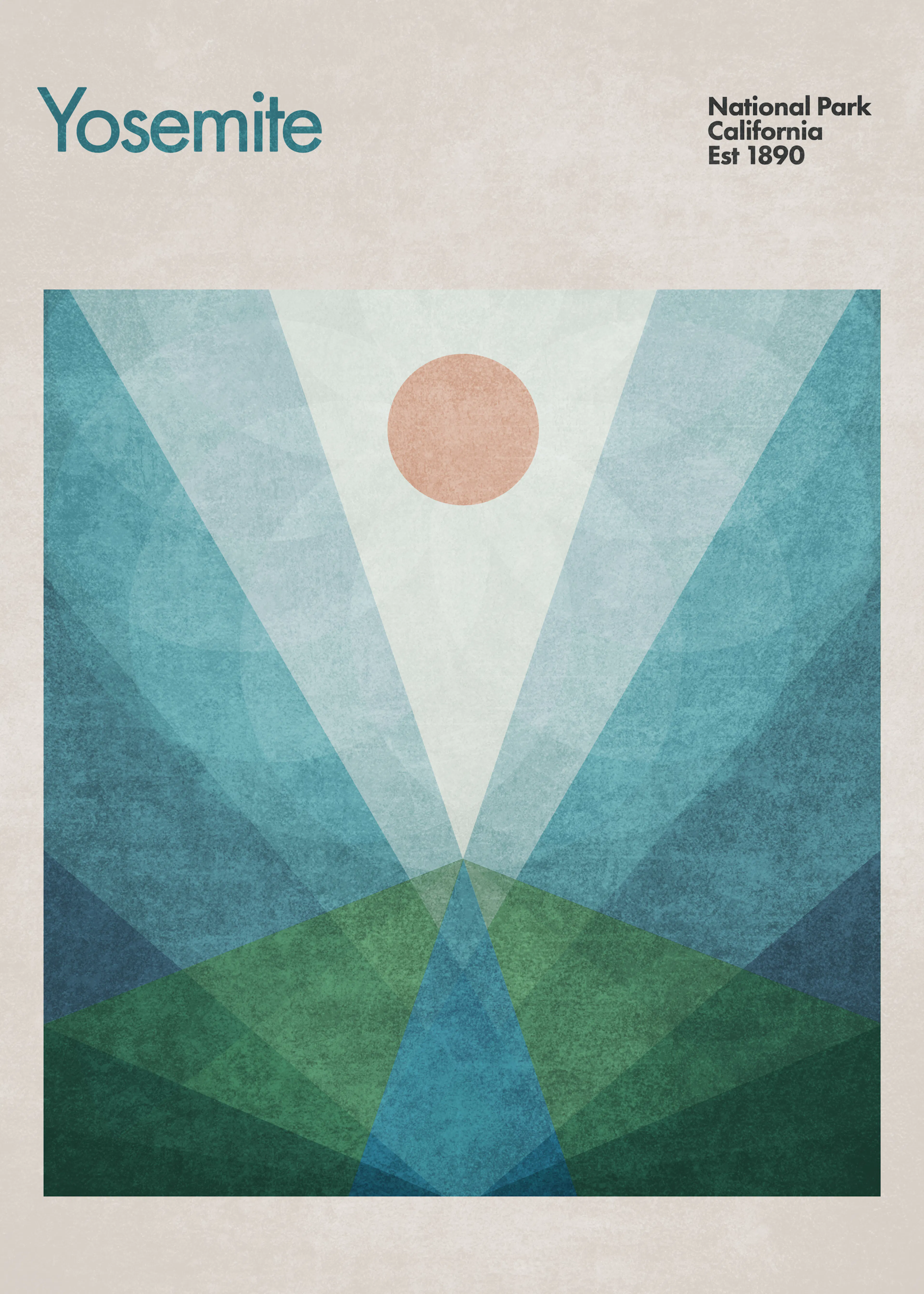 Emel Tunaboylu - Amanecer Geométrico Póster 0