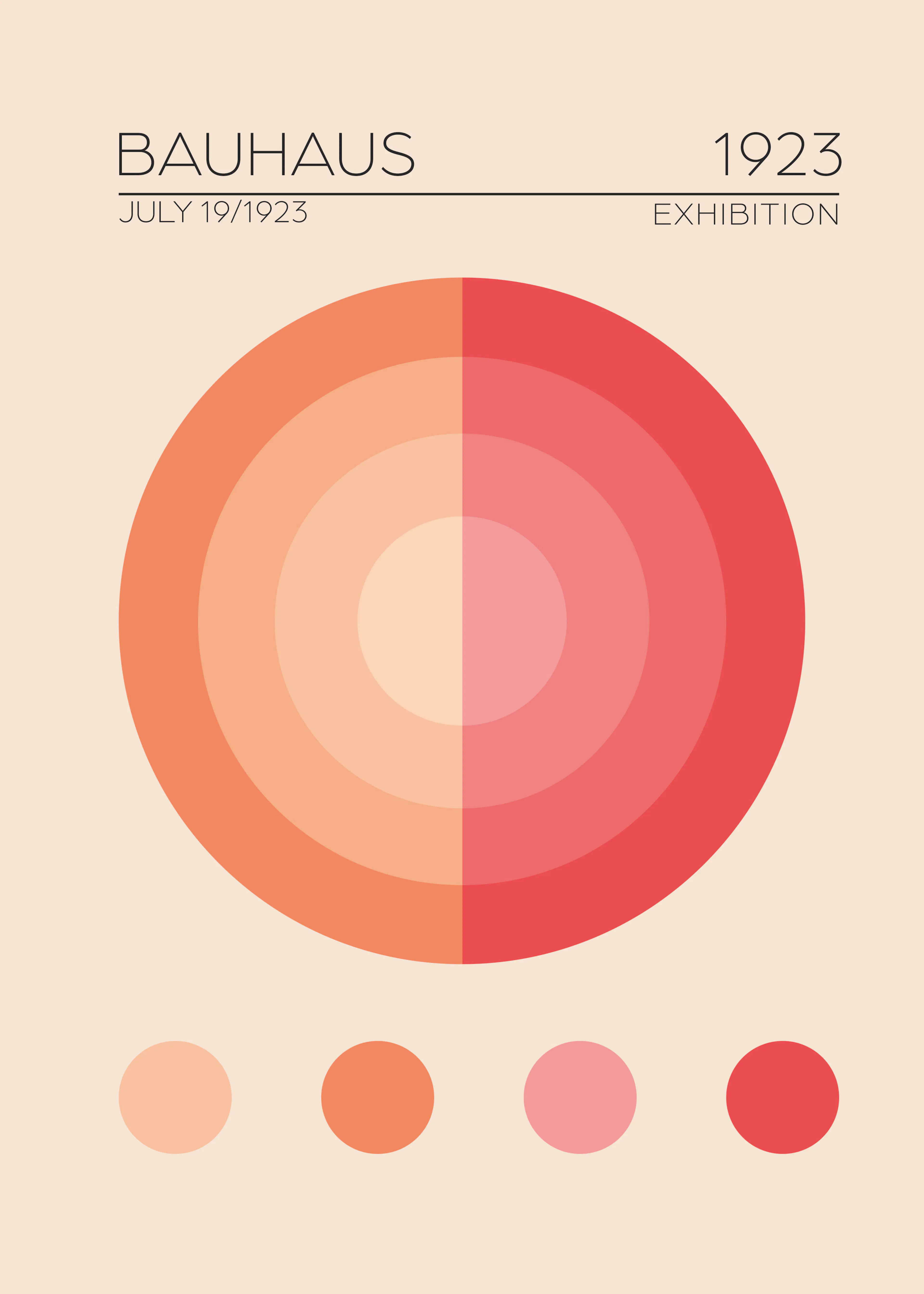 Emel Tunaboylu - Círculos Bauhaus Póster 0