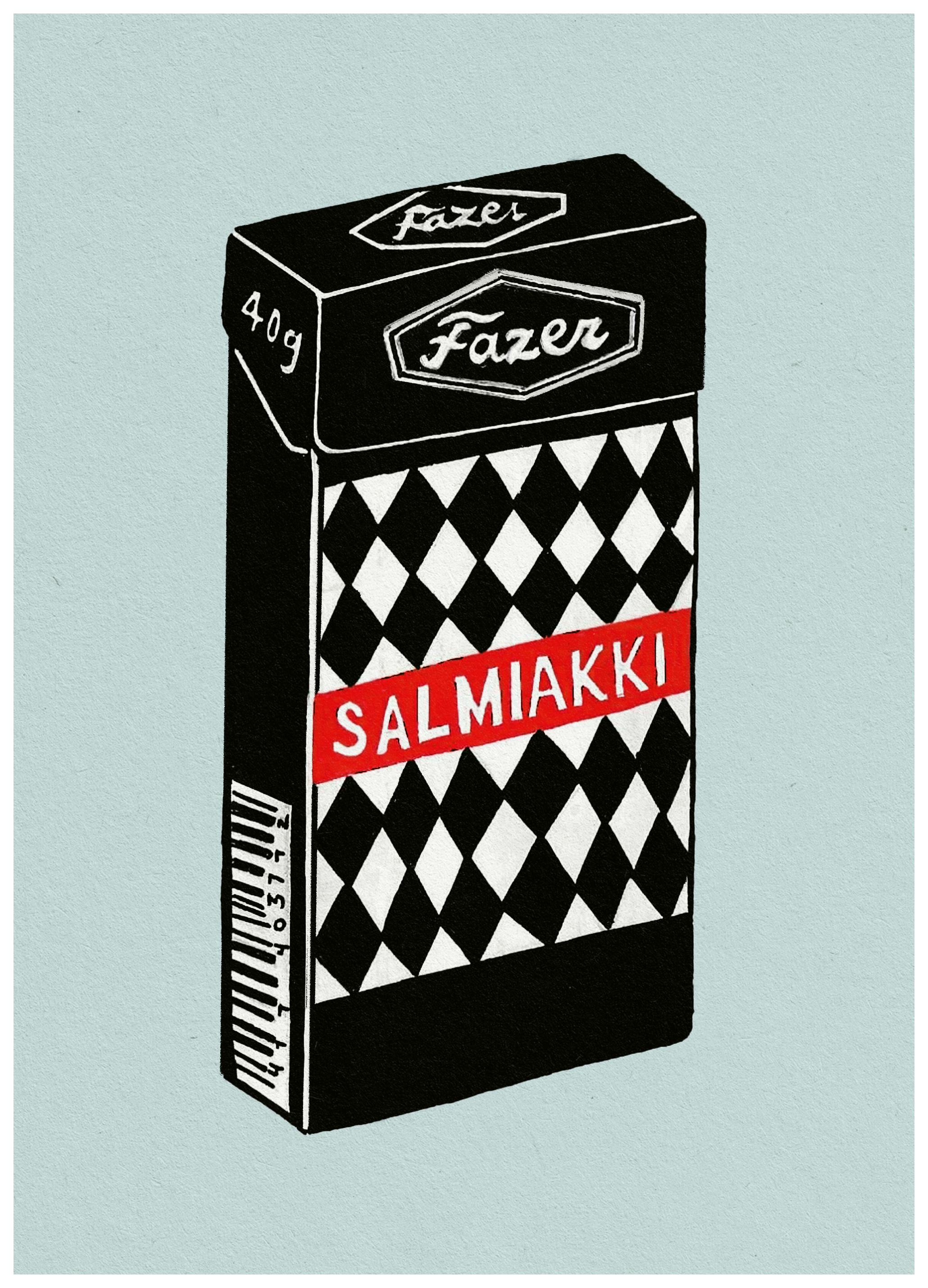 Studio Mandariini - Salmiakkirasia Juliste (30x40 cm) - Poster Store