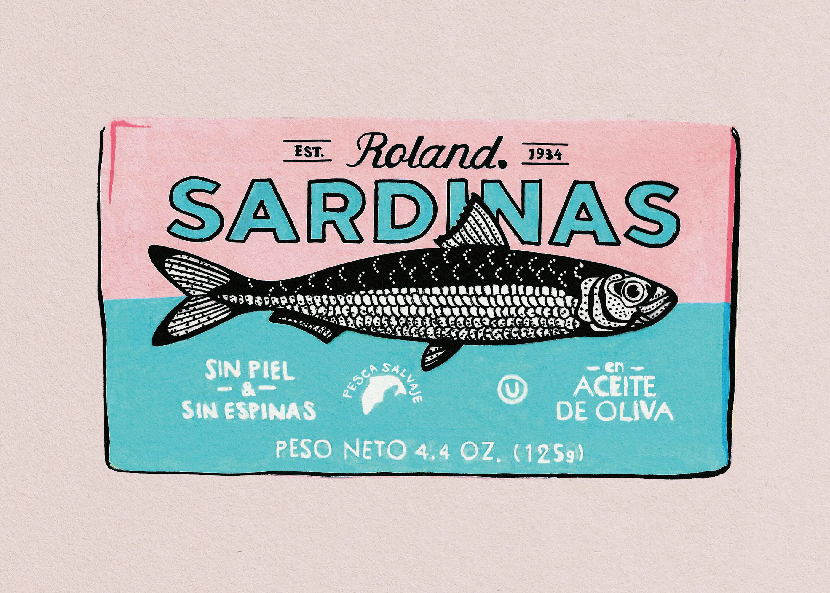 Studio Mandariini - Sardina Vintage Póster 0