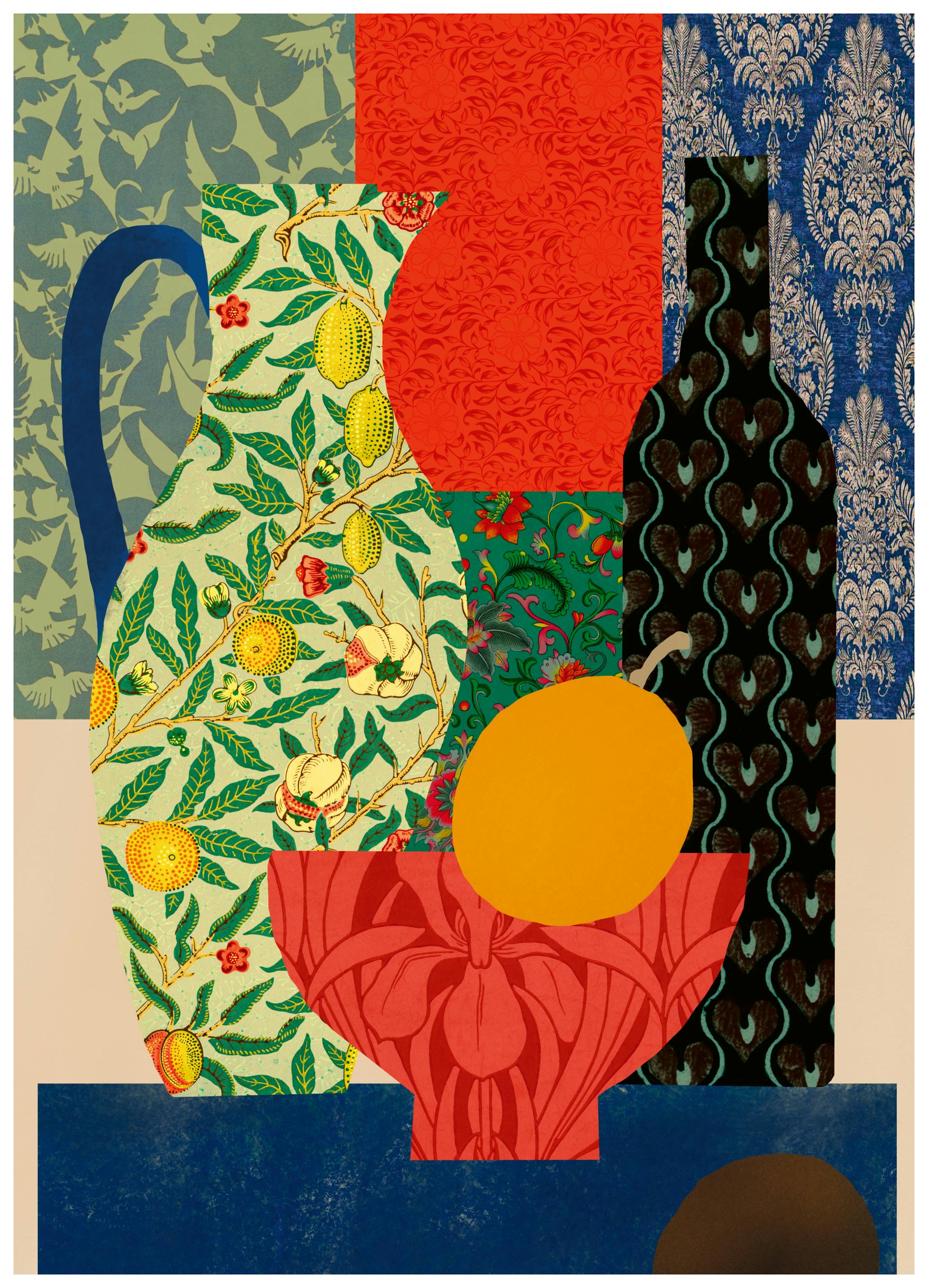 Little Dean - Eclectic Still Life Patterns Print (30x40 cm) - Poster Store