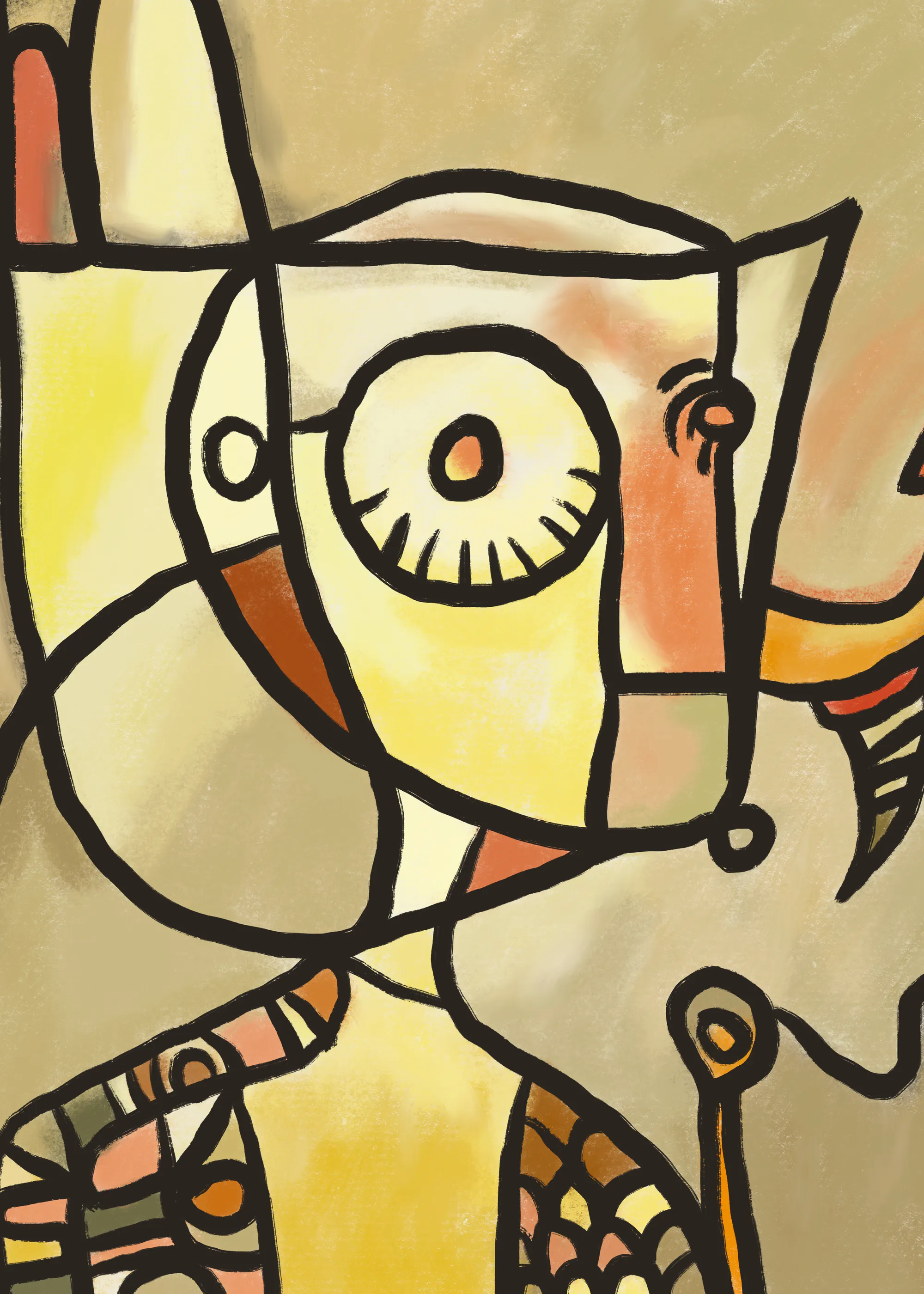 Little Dean - Modern Abstract Face Poster 0
