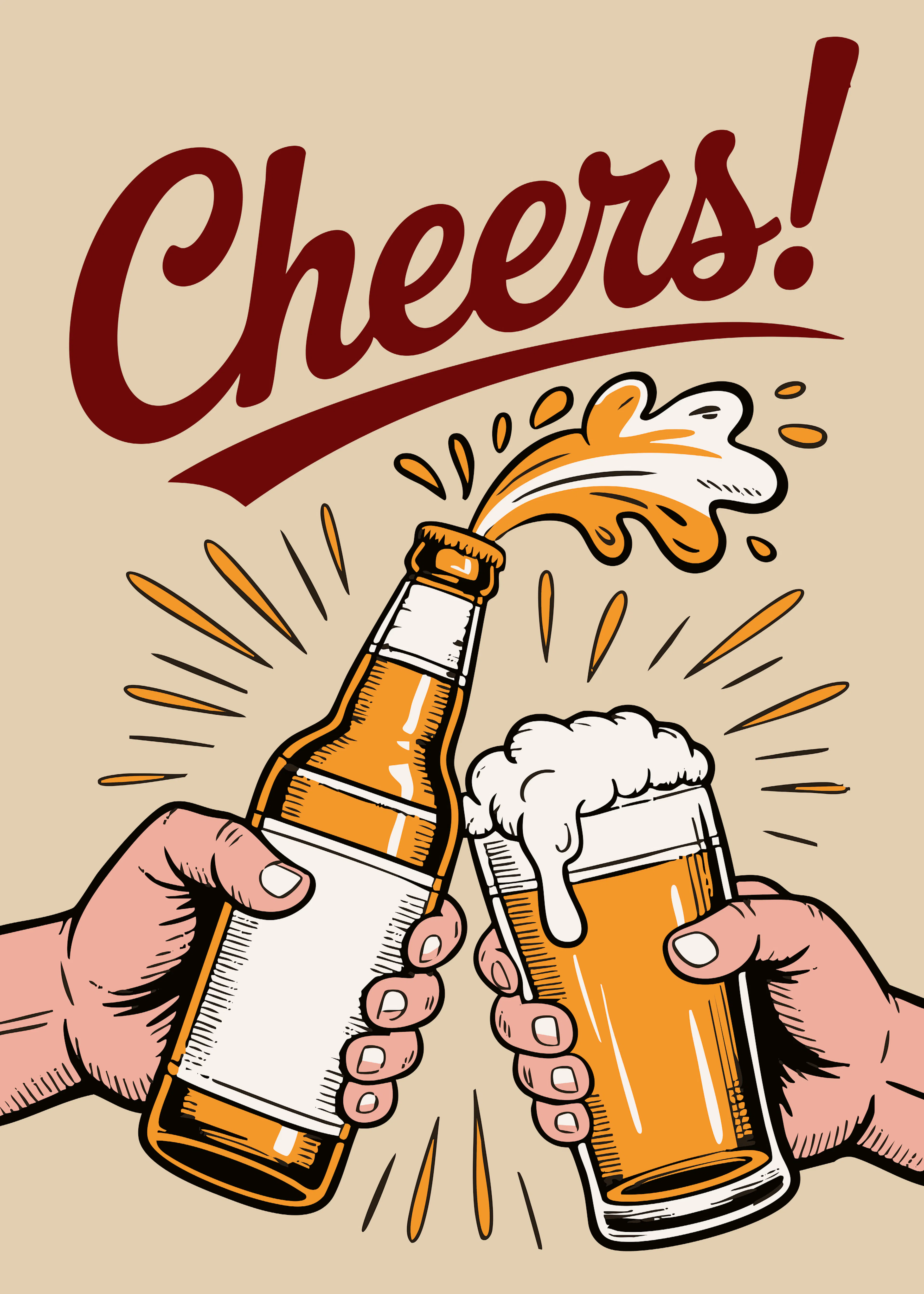 Andreas Magnusson - Brindis de Cerveza Dorada Póster 0
